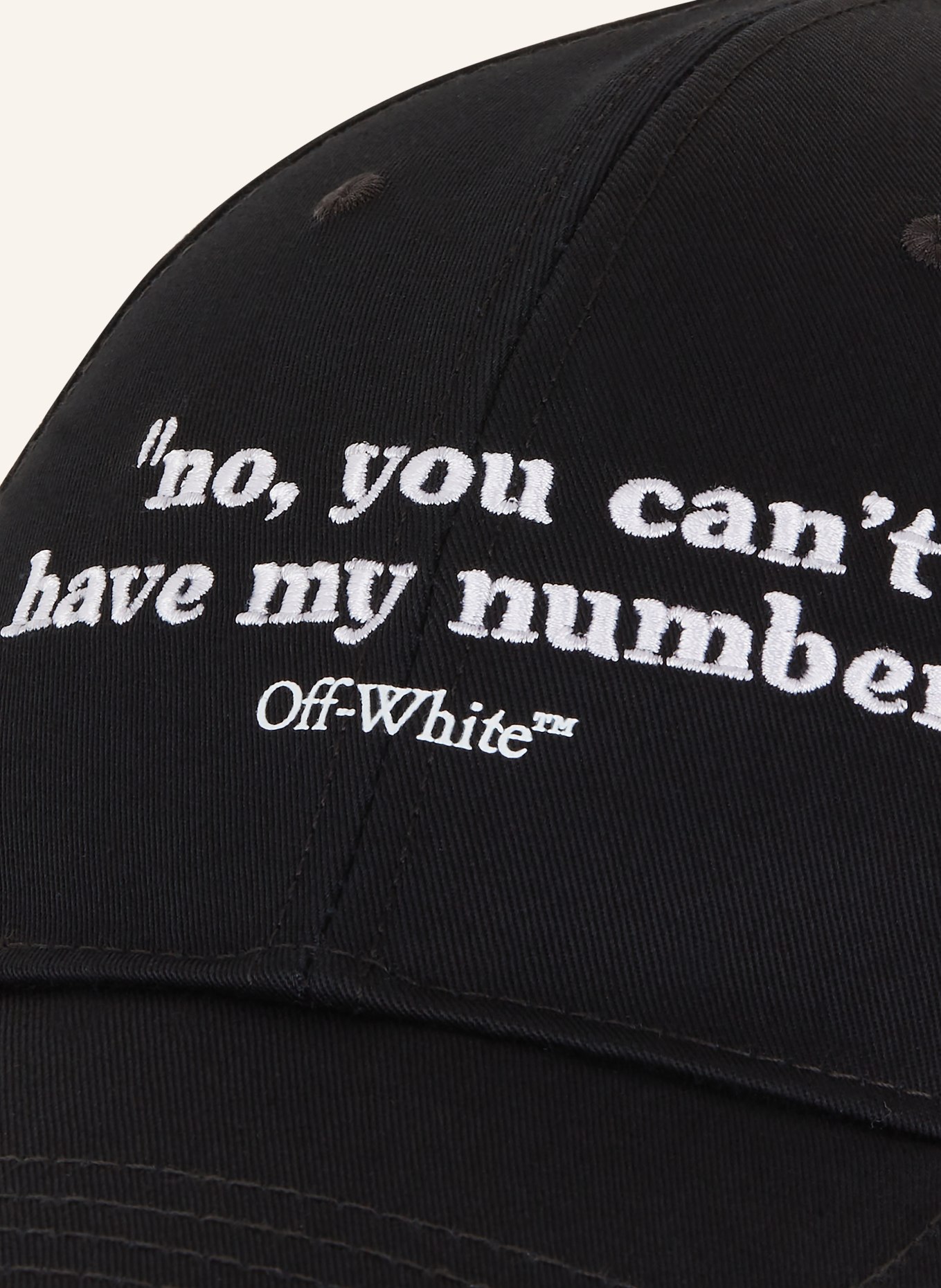 Off-White Cap, Color: BLACK (Image 4)