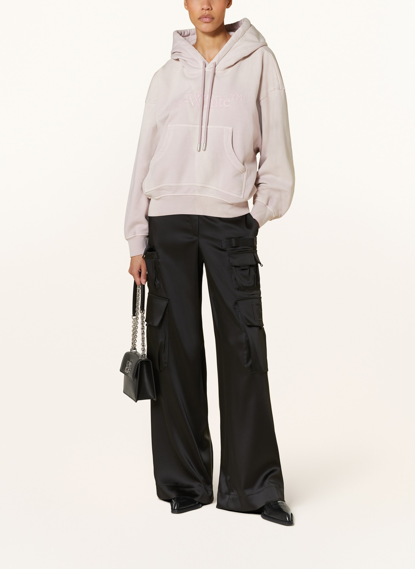 Off-White Oversized-Hoodie LAUNDRY, Farbe: ROSÉ (Bild 2)