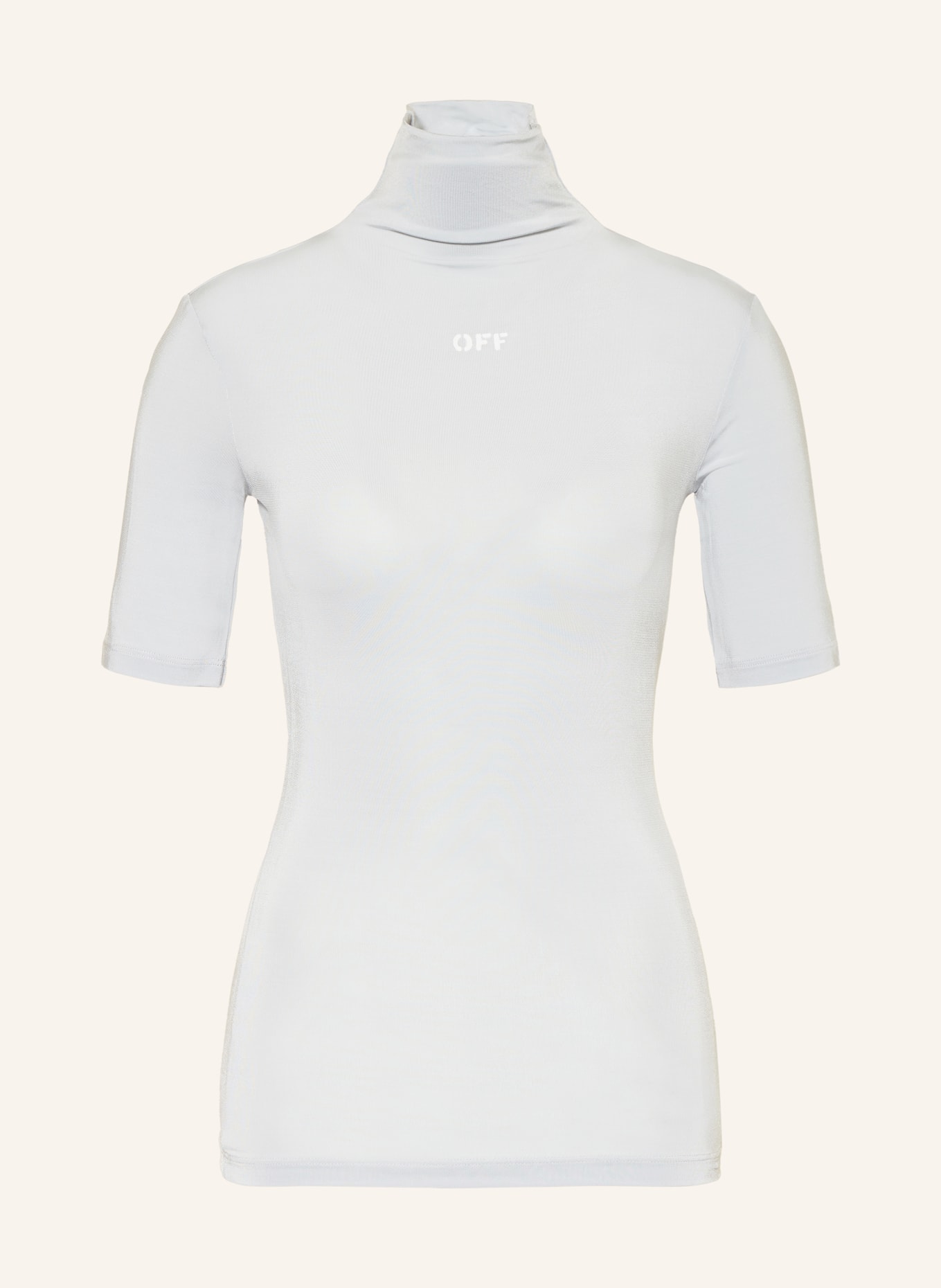 Off-White Rollkragenshirt, Farbe: HELLGRAU (Bild 1)