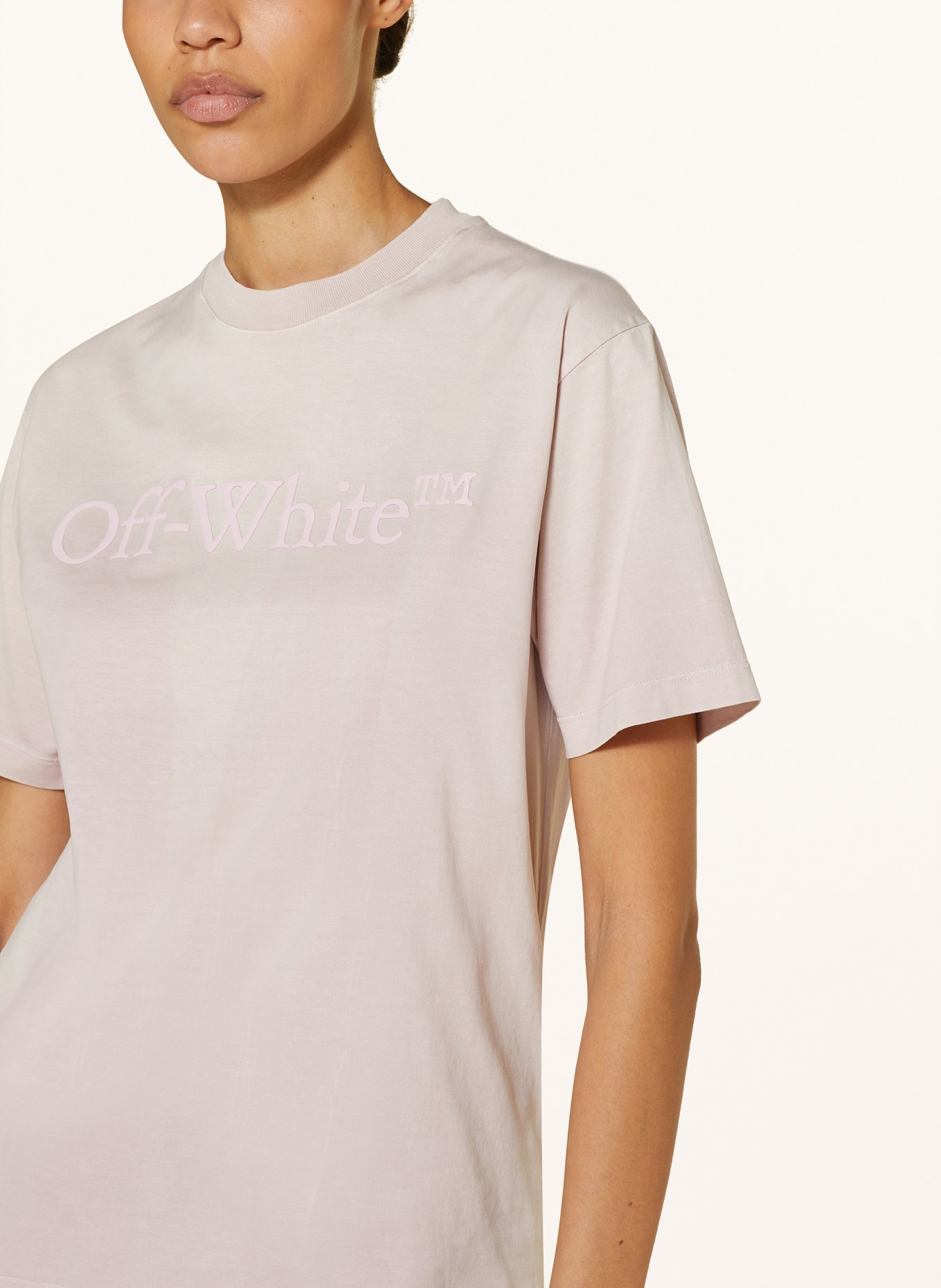 Off-White T-Shirt LAUNDRY, Farbe: ROSÉ (Bild 4)
