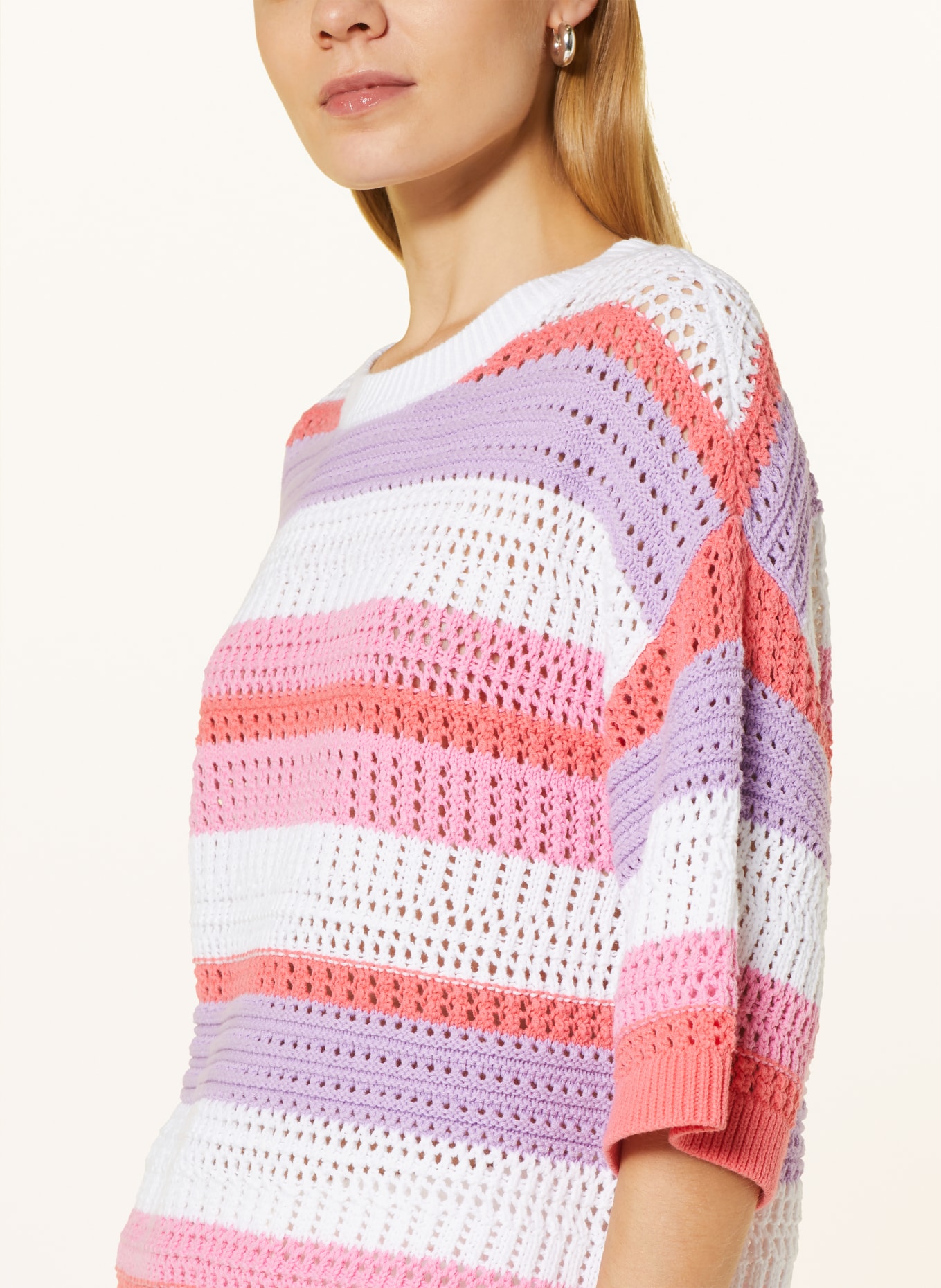 darling harbour Pullover: LACHS / ROSA / HELLLILA