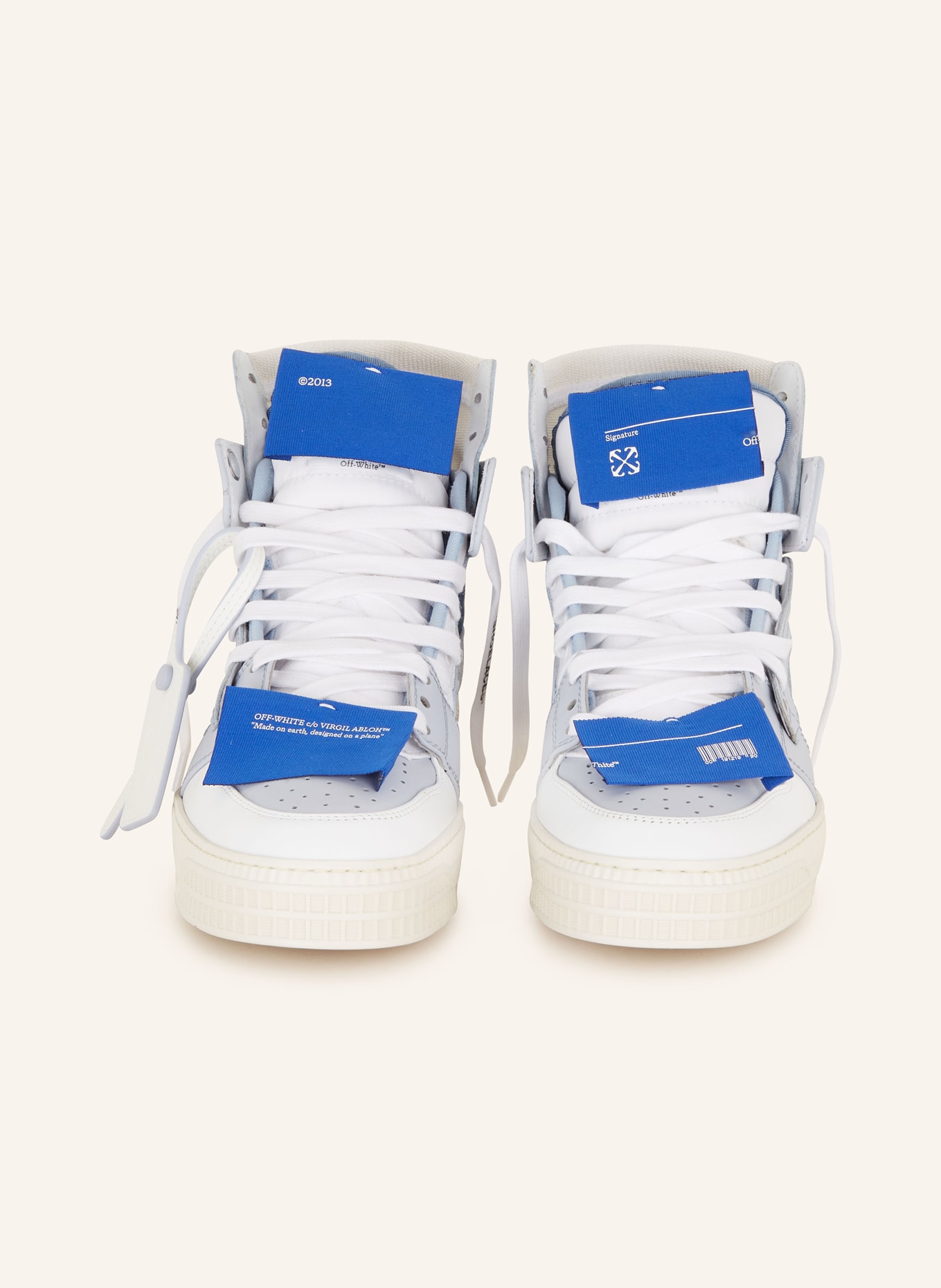Off-White High-top sneakers 3.0 OFF COURT, Color: WHITE/ LIGHT BLUE (Image 3)