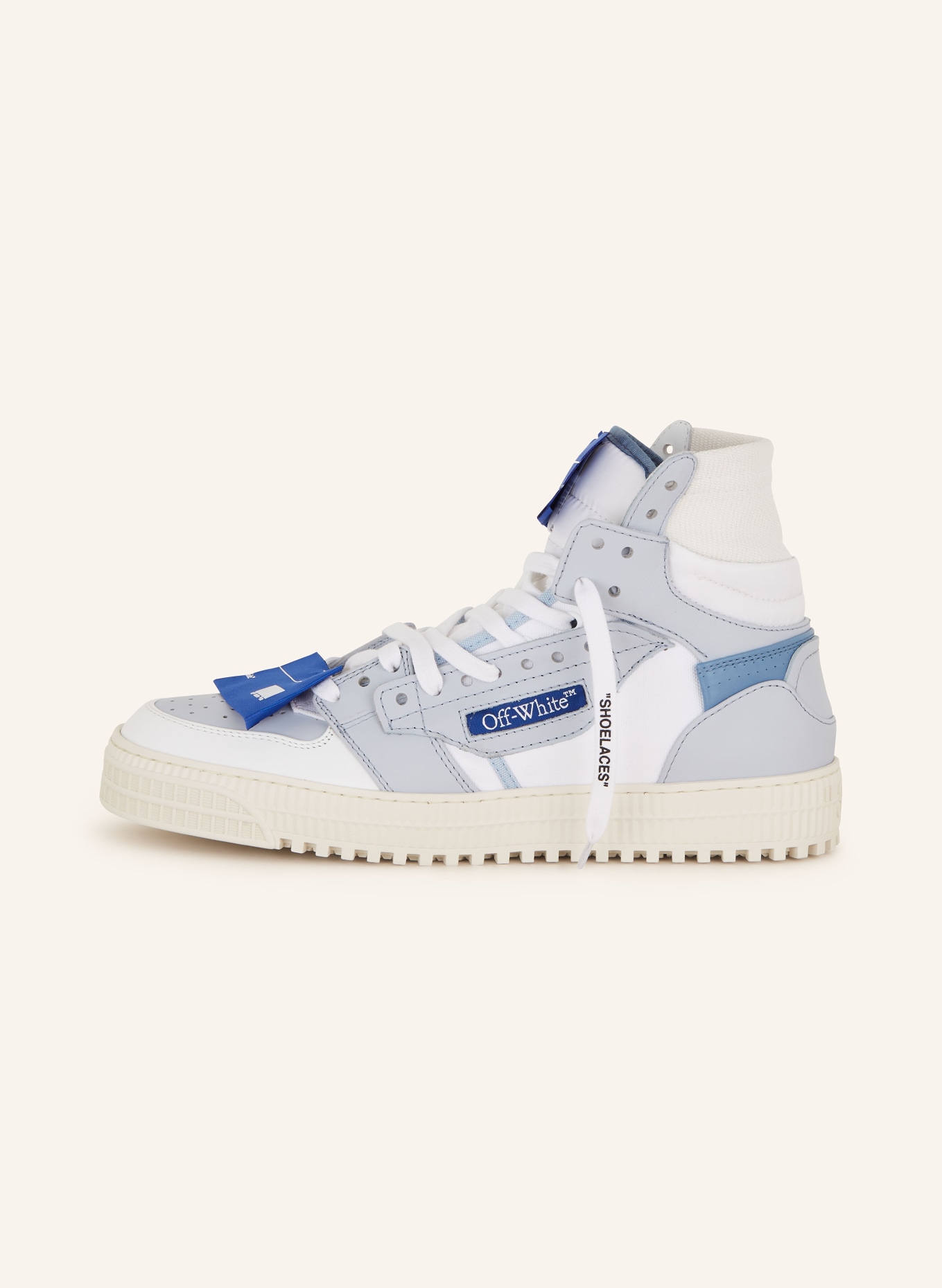 Off-White High-top sneakers 3.0 OFF COURT, Color: WHITE/ LIGHT BLUE (Image 4)