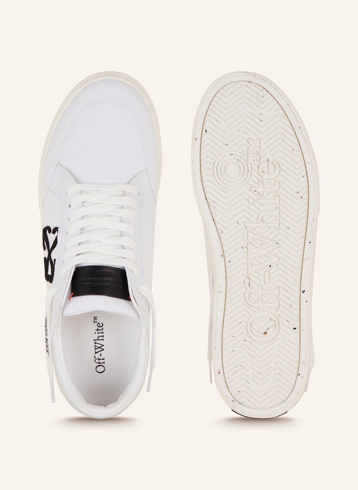 Off-White Sneaker NEW LOW VULCANIZED, Farbe: WEISS/ SCHWARZ (Bild 5)
