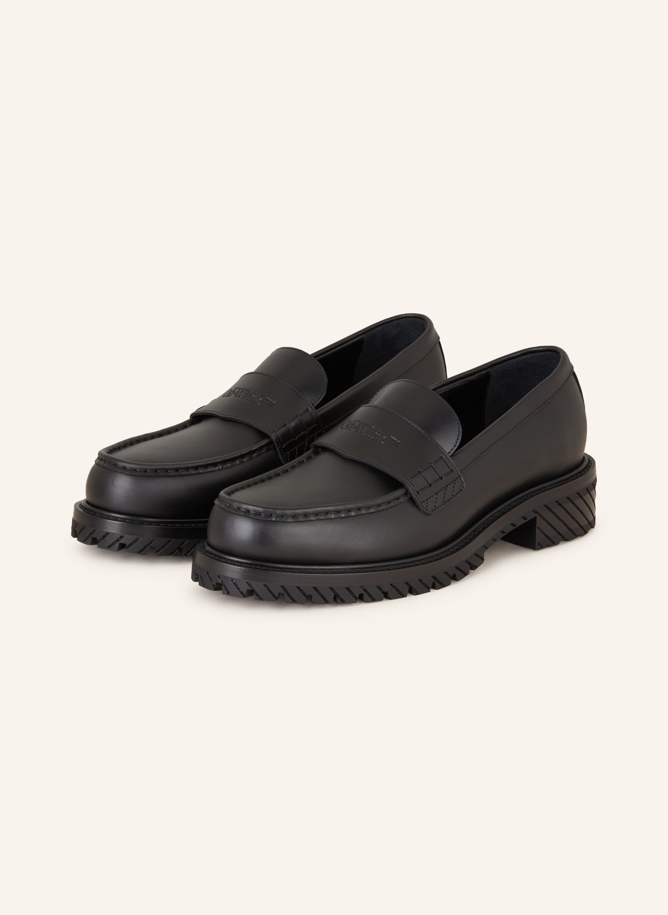 Off-White Loafers MILITARY, Color: BLACK (Image 1)