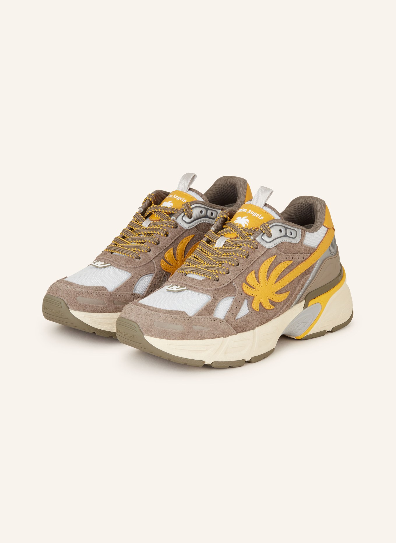Palm Angels Sneakers PALM, Color: BROWN/ DARK YELLOW/ LIGHT GRAY (Image 1)