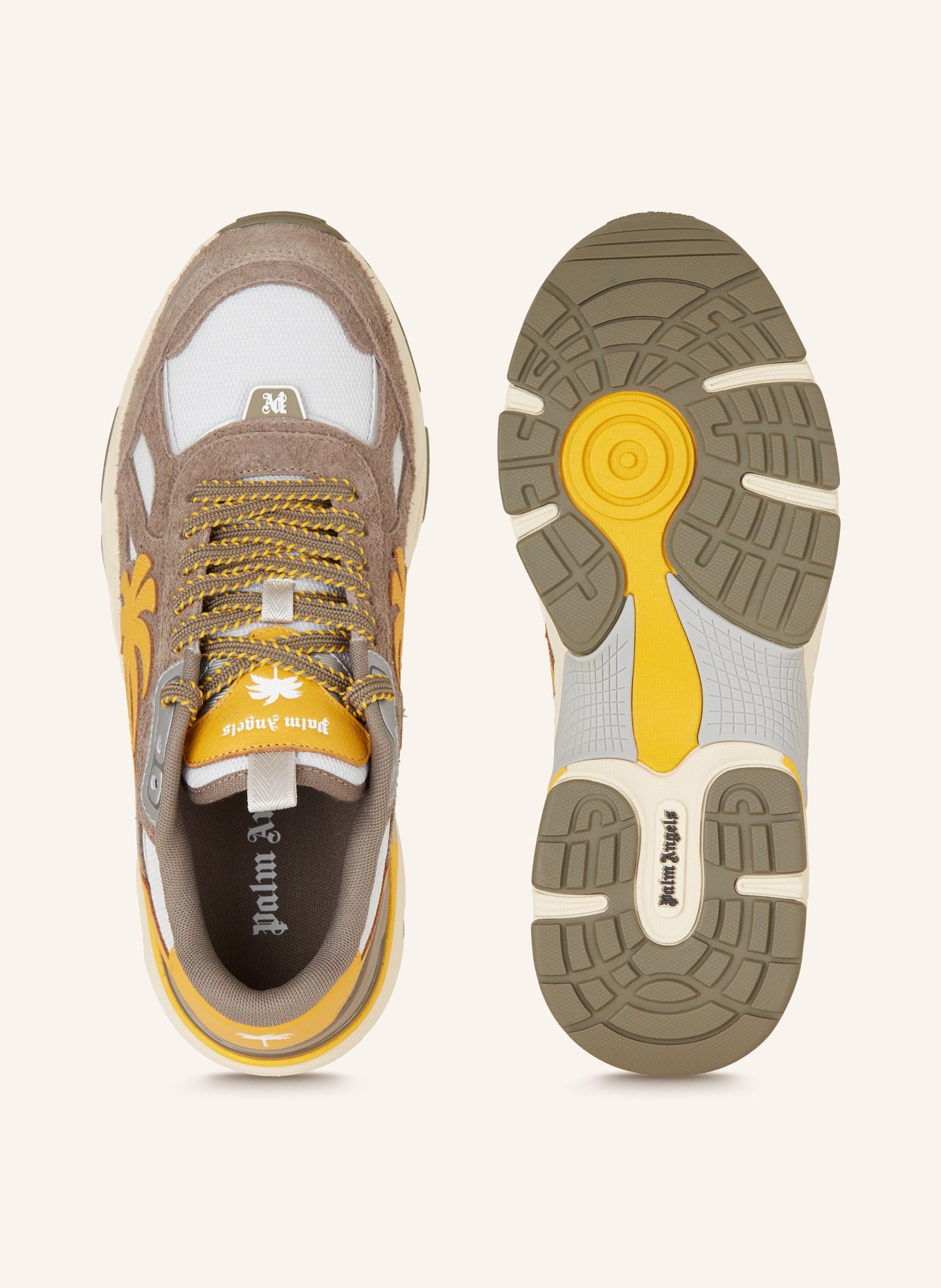 Palm Angels Sneakers PALM, Color: BROWN/ DARK YELLOW/ LIGHT GRAY (Image 5)