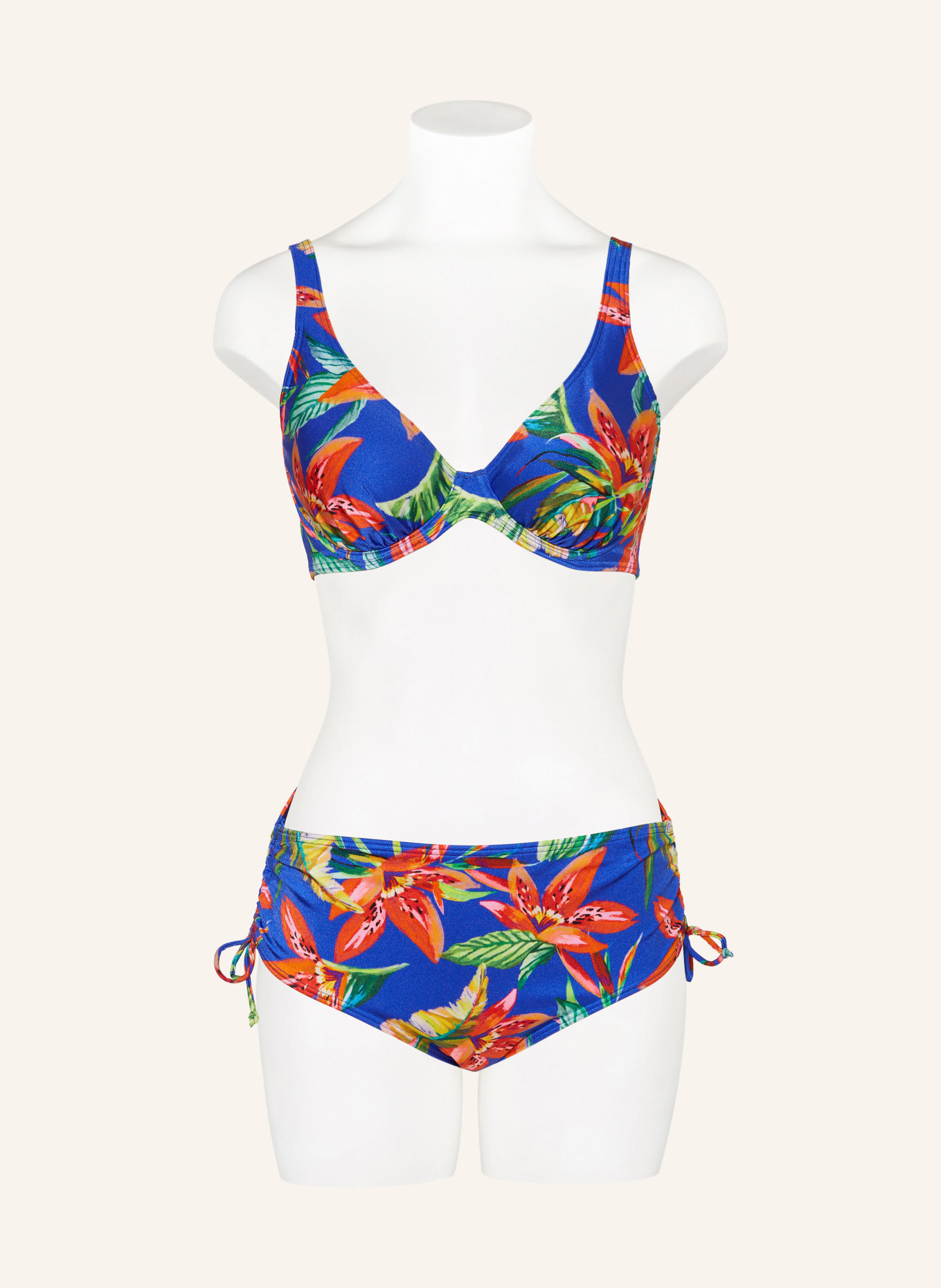 PrimaDonna Underwired bikini top LATAKIA, Color: BLUE/ RED/ GREEN (Image 2)