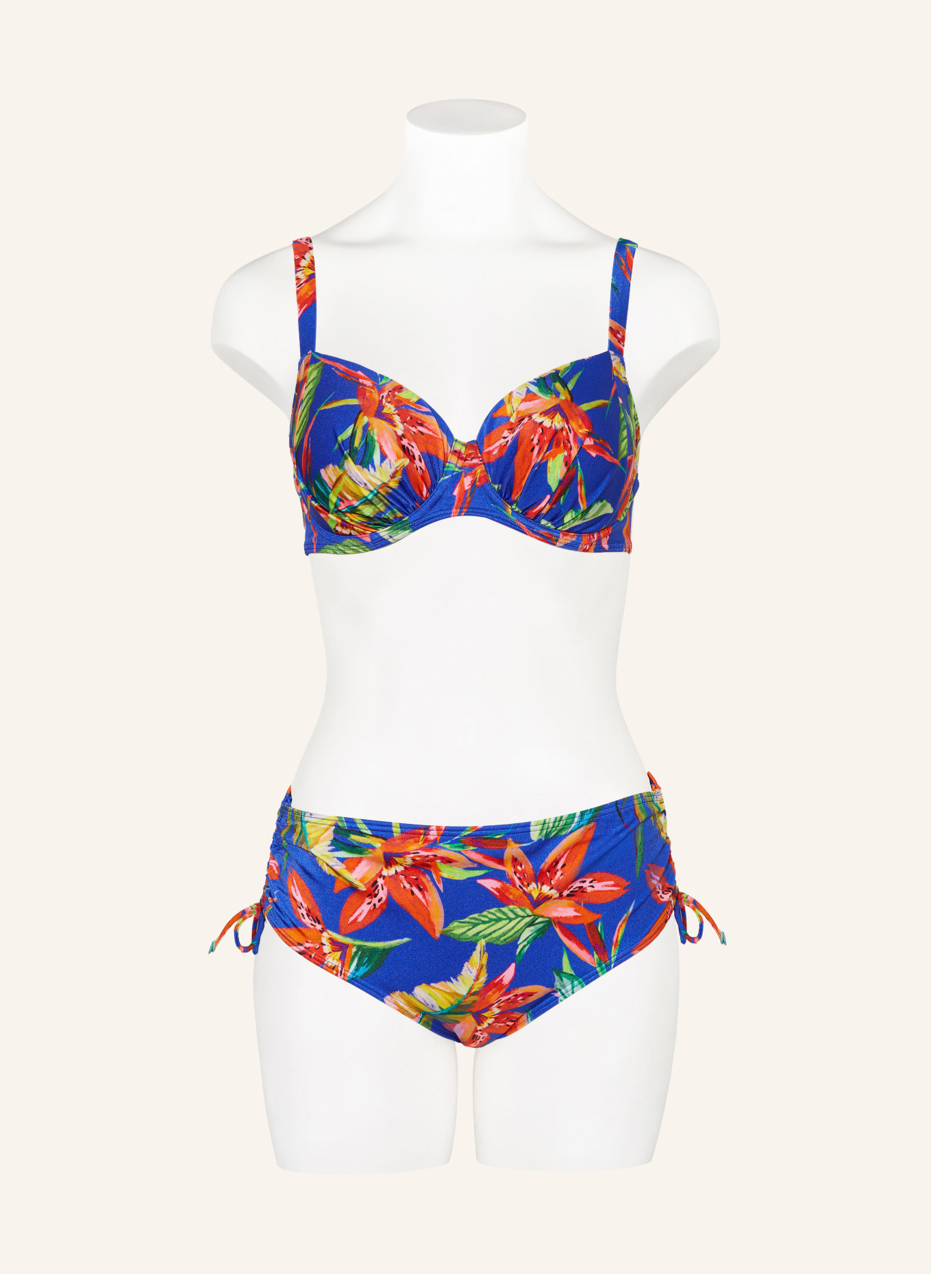 PrimaDonna Underwired bikini top LATAKIA, Color: BLUE/ RED/ GREEN (Image 2)