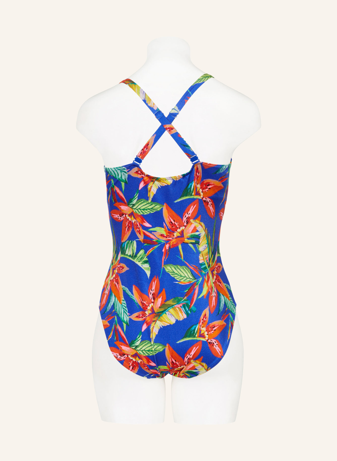 PrimaDonna Bügel-Badeanzug, Farbe: BLAU/ ROT/ GRÜN (Bild 4)