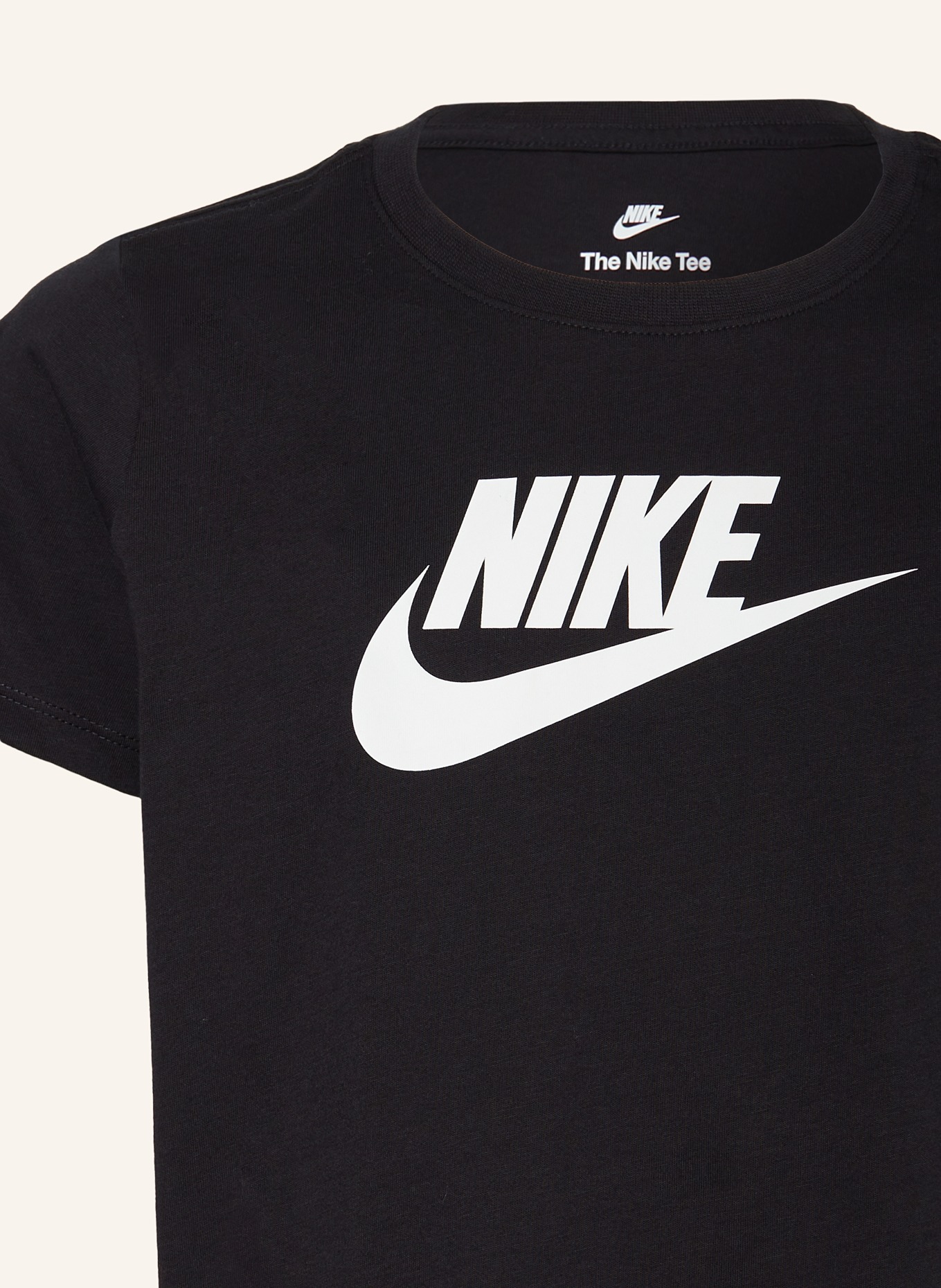 Nike Cropped tričko, Barva: ČERNÁ/ BÍLÁ (Obrázek 3)