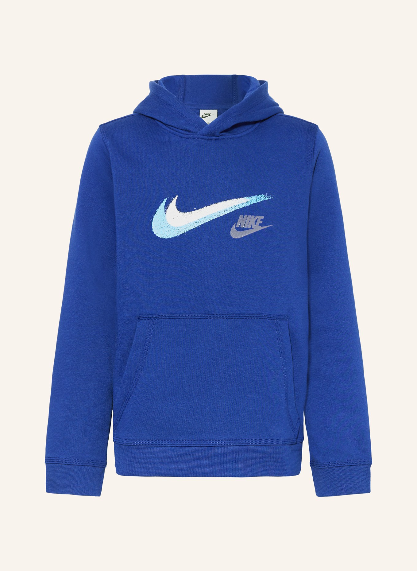 Nike Mikina s kapucí, Barva: MODRÁ (Obrázek 1)