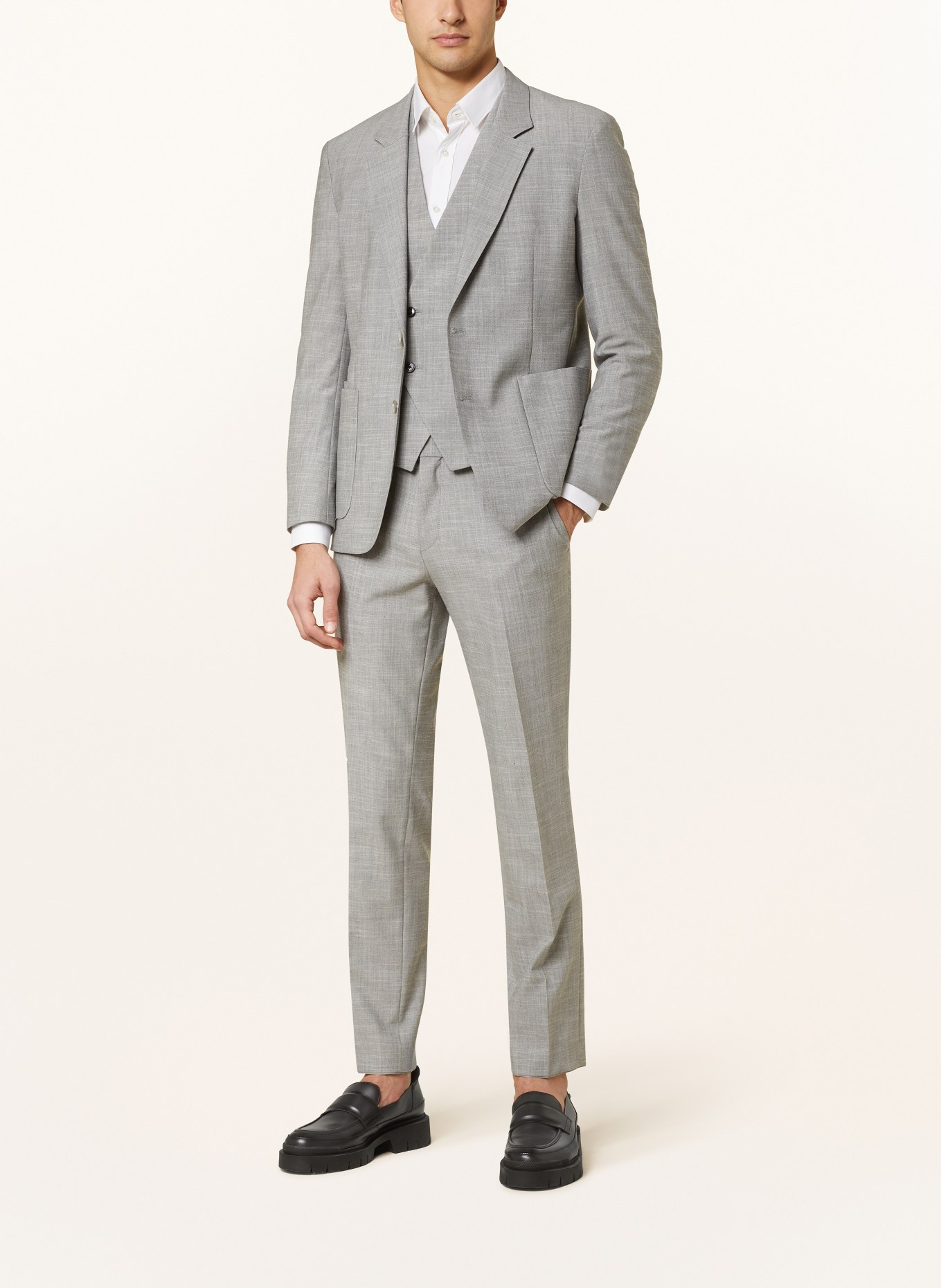 HUGO Suit jacket HAERO slim fit, Color: 081 OPEN GREY (Image 2)