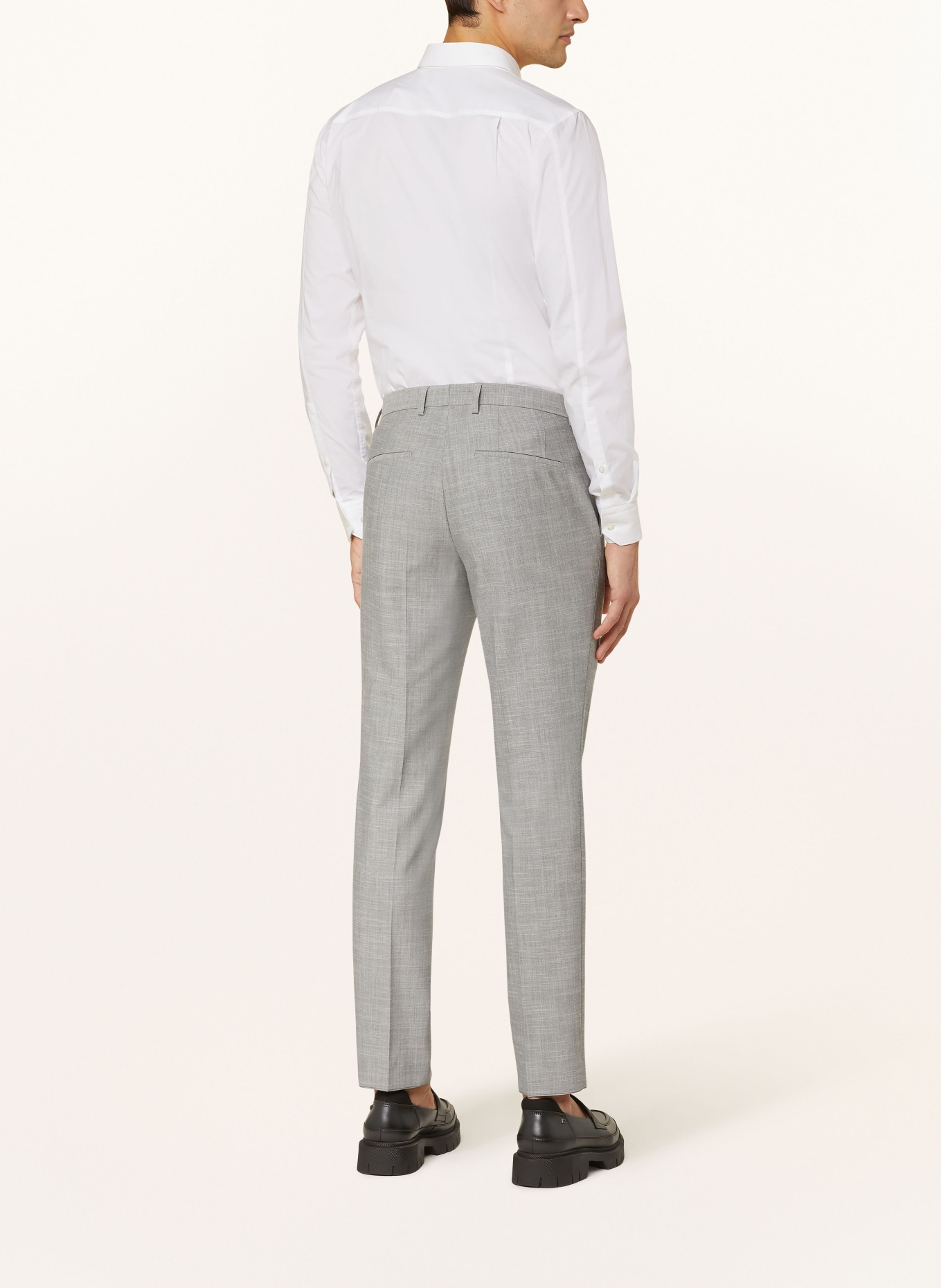 HUGO Suit trousers GETLIN slim fit, Color: 081 OPEN GREY (Image 4)