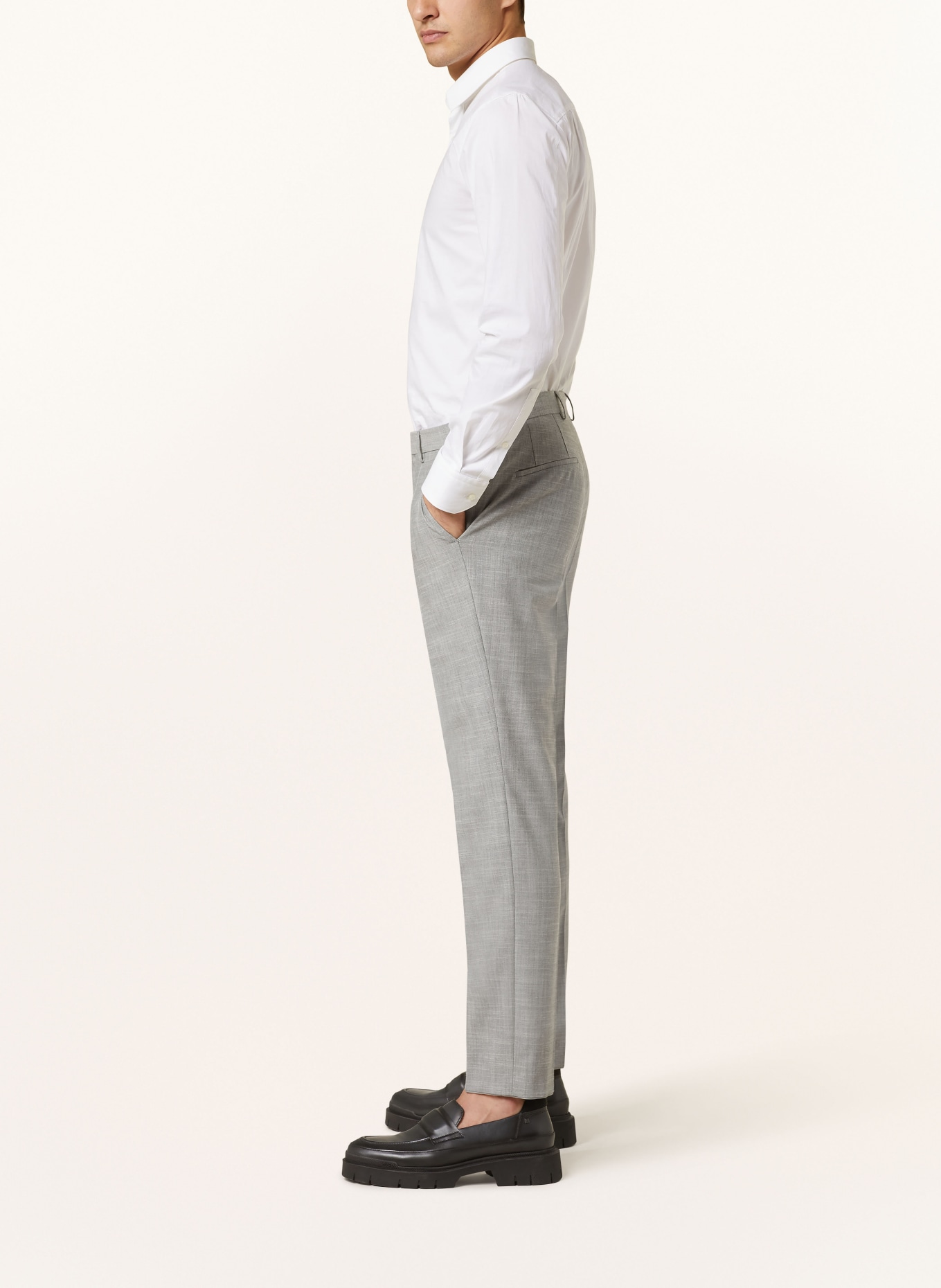 HUGO Spodnie garniturowe GETLIN slim fit, Kolor: 081 OPEN GREY (Obrazek 5)