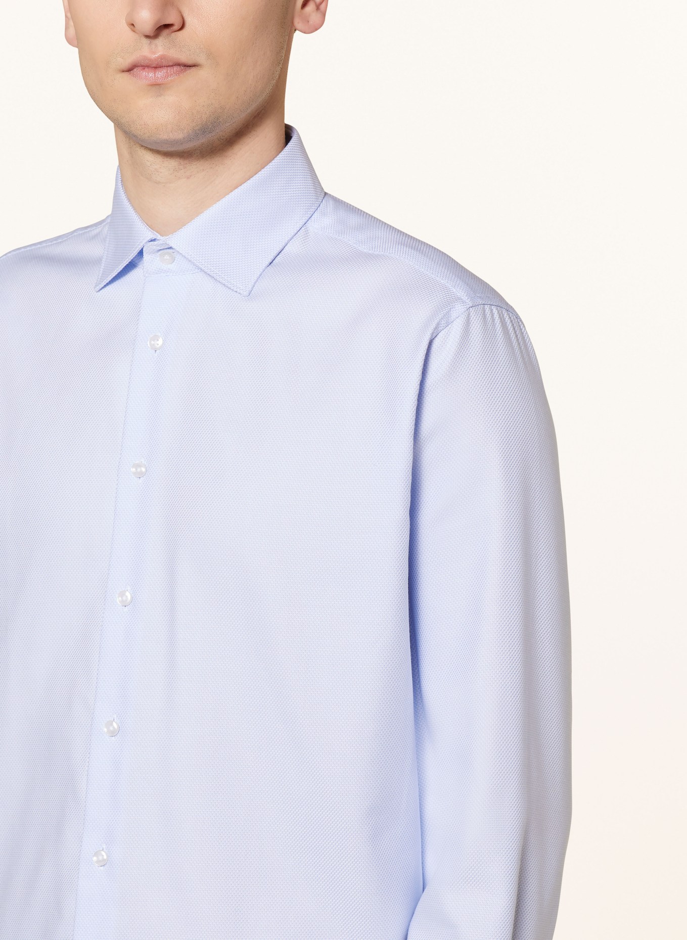 seidensticker Shirt shaped fit, Color: LIGHT BLUE (Image 4)
