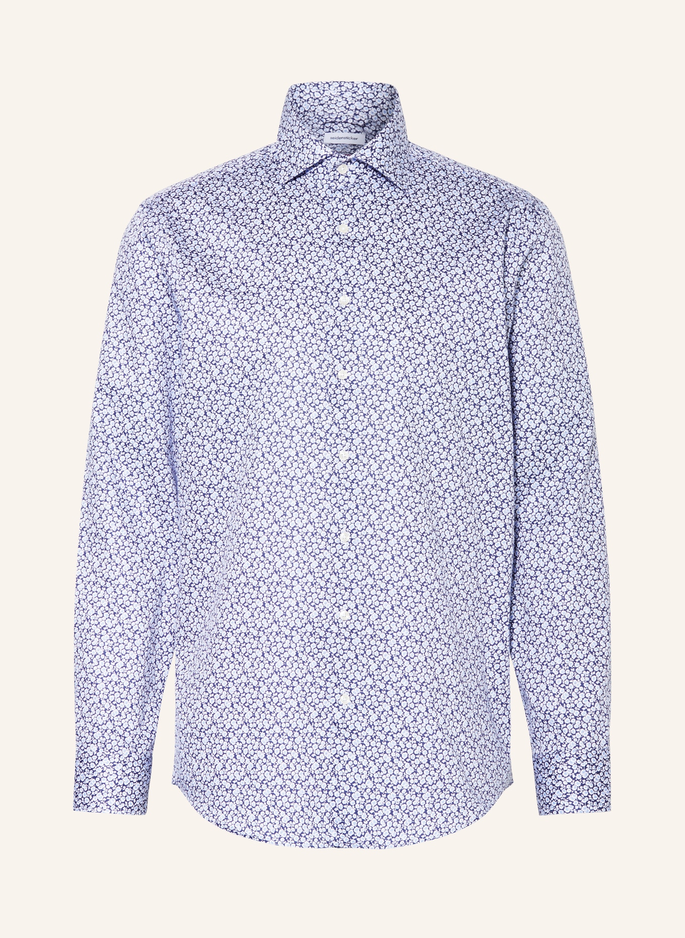 seidensticker Shirt regular fit, Color: DARK BLUE/ WHITE/ LIGHT BLUE (Image 1)