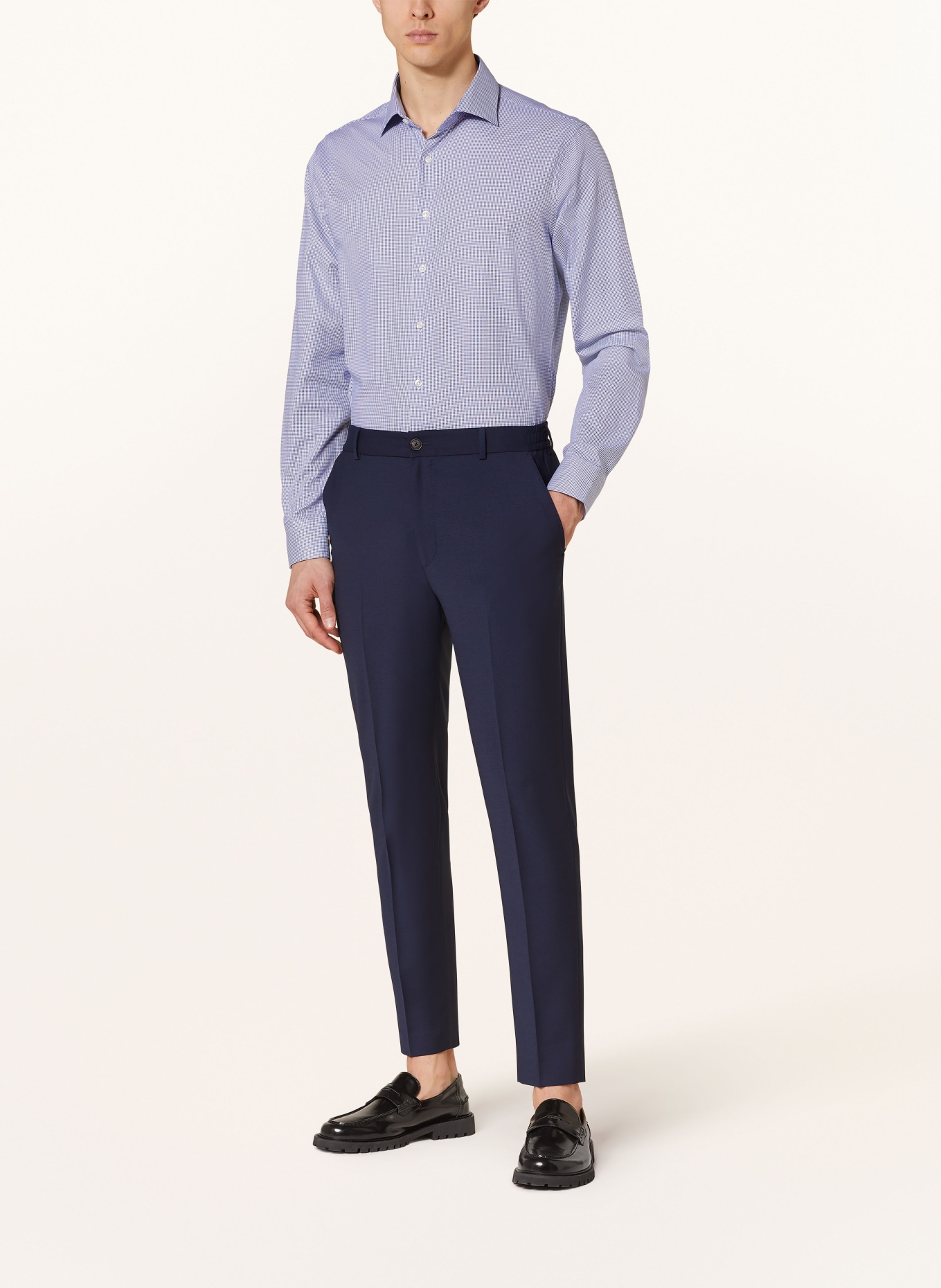 seidensticker Shirt shaped fit, Color: BLUE/ WHITE (Image 2)