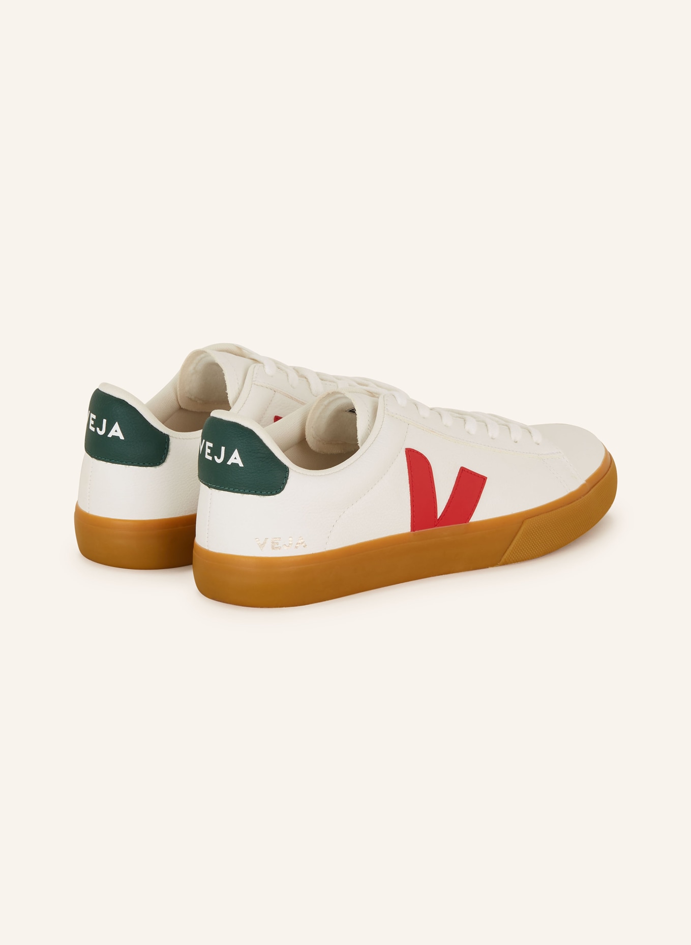 VEJA Sneakers CAMPO, Color: WHITE/ GREEN/ RED (Image 2)