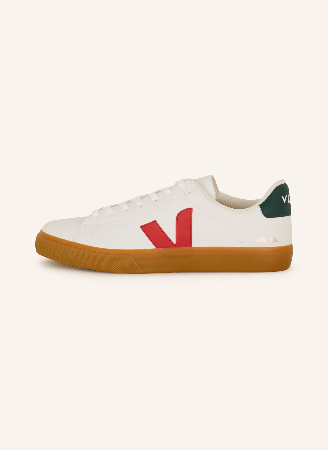 VEJA Sneakers CAMPO, Color: WHITE/ GREEN/ RED (Image 4)