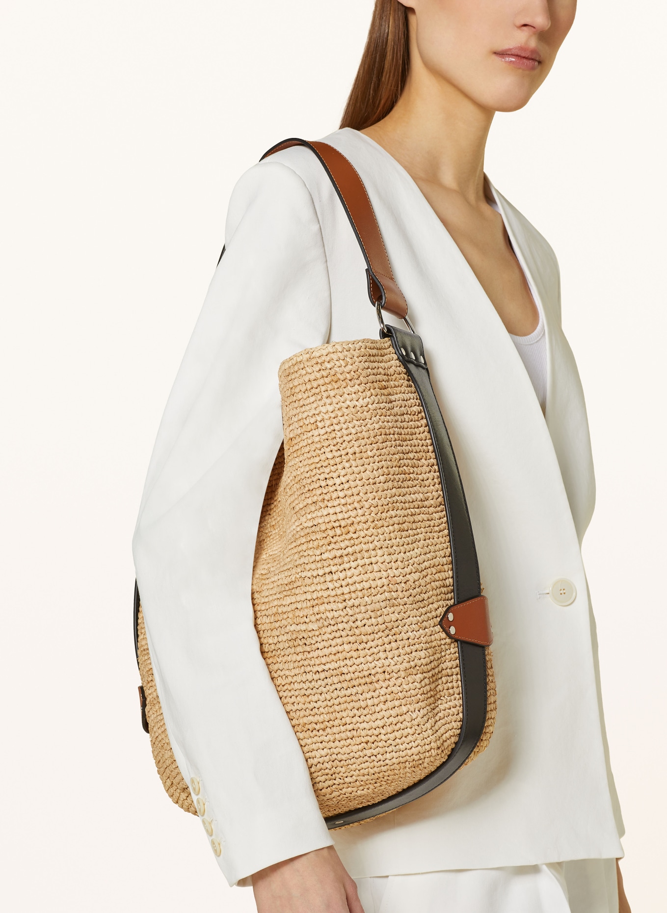 ISABEL MARANT Handbag BAYIA, Color: BEIGE/ COGNAC (Image 4)