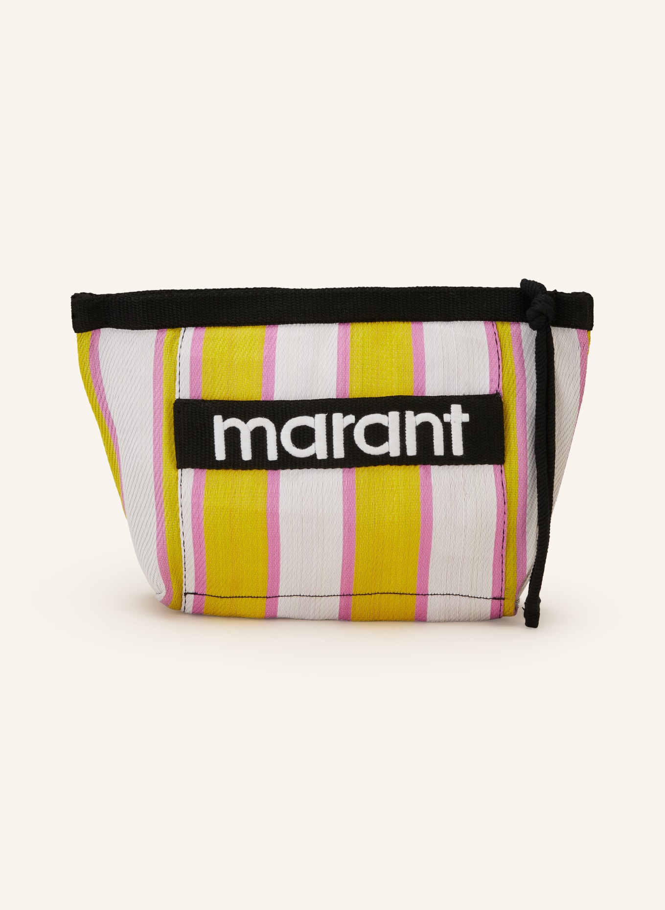ISABEL MARANT Pouch POWDEN, Color: WHITE/ DARK YELLOW/ PINK (Image 1)