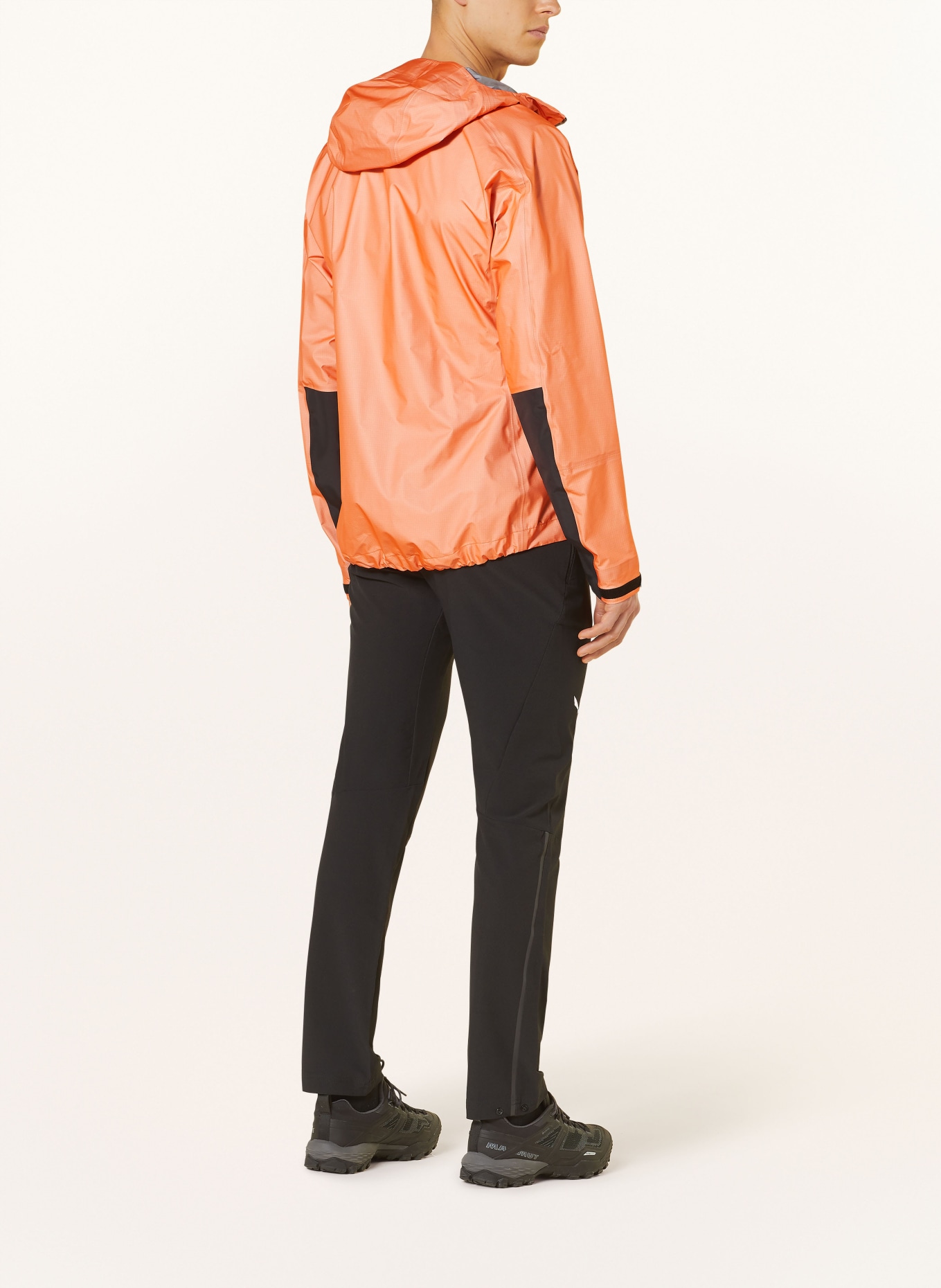 adidas TERREX Rain jacket TERREX TECHROCK GORE TEX ACTIVE, Color: ORANGE (Image 3)