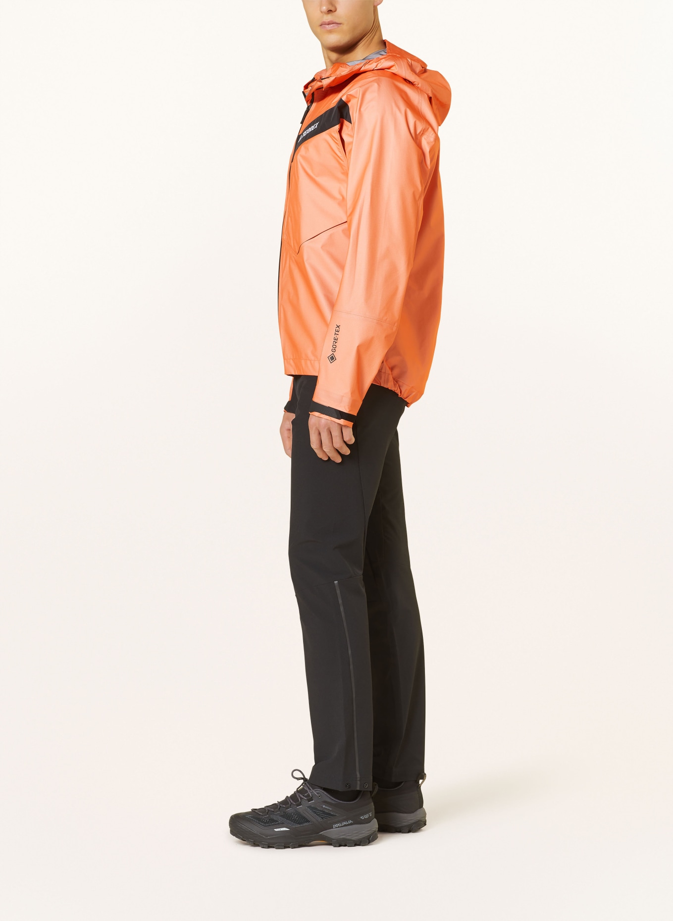 adidas TERREX Rain jacket TERREX TECHROCK GORE TEX ACTIVE, Color: ORANGE (Image 4)