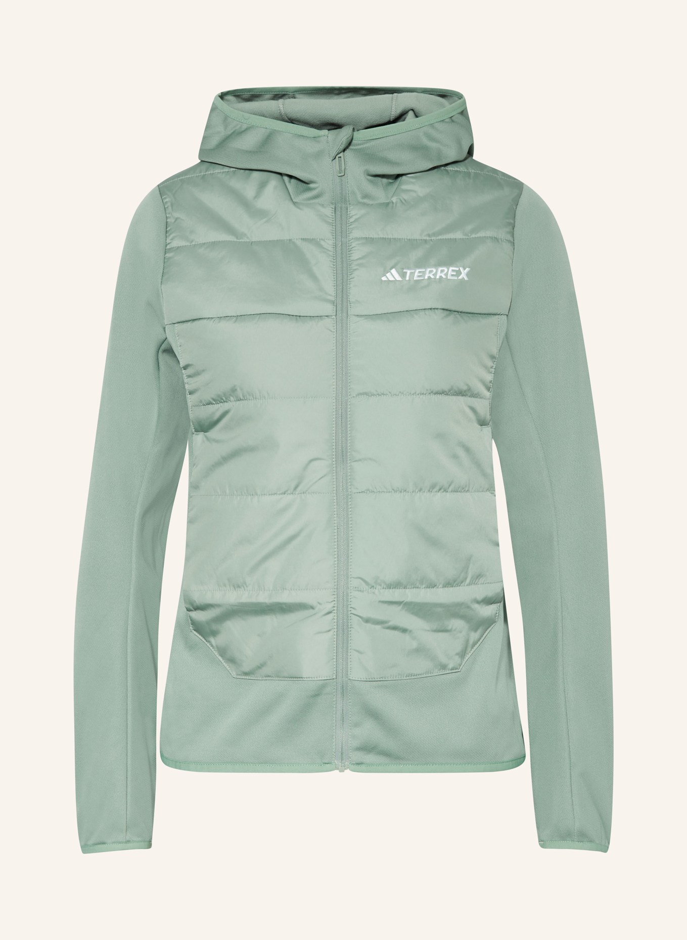 adidas TERREX Mid-layer jacket TERREX MULTI HYBRID, Color: LIGHT GREEN (Image 1)
