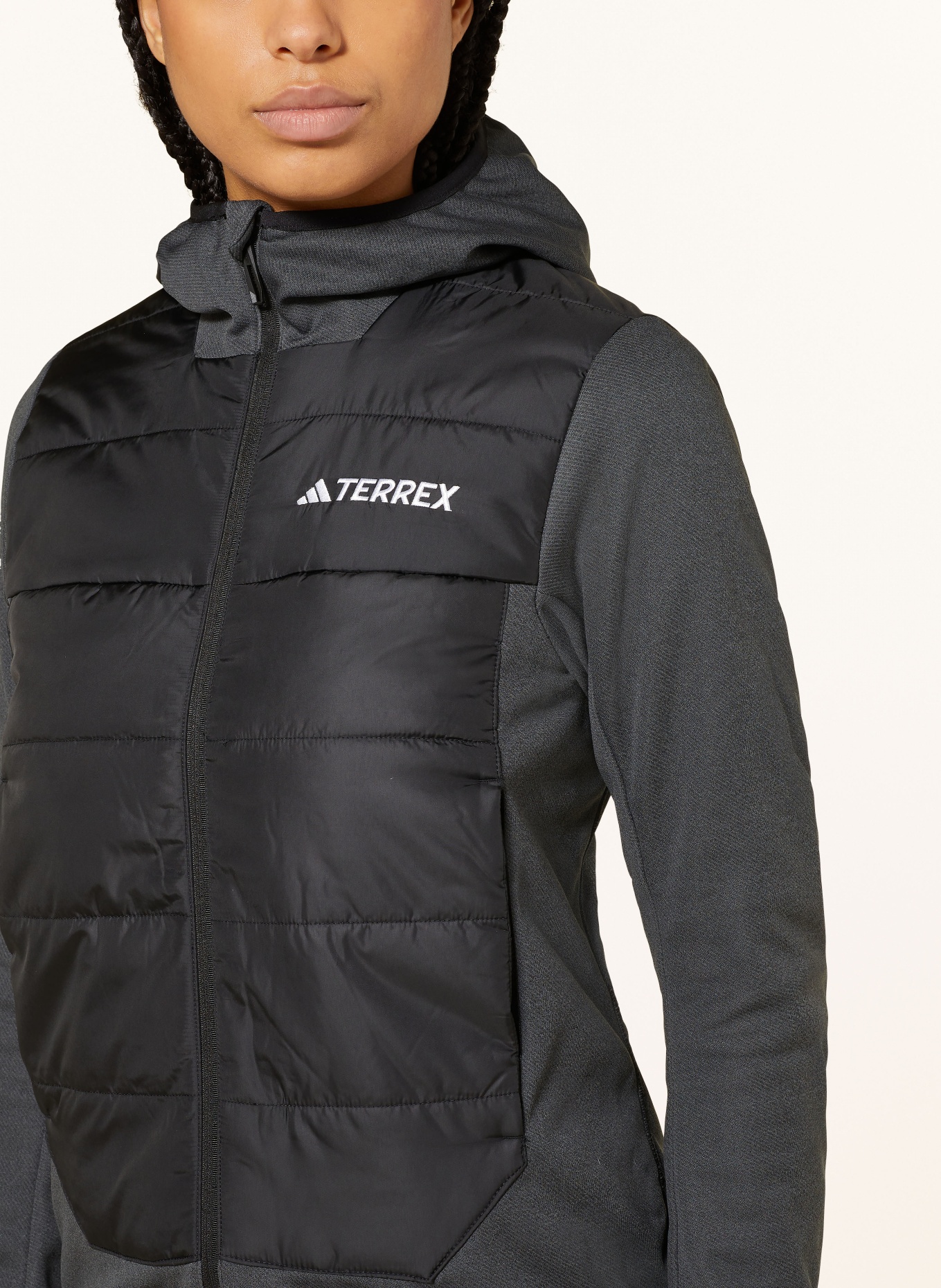 adidas TERREX Mid-layer jacket TERREX MULTI HYBRID, Color: BLACK (Image 5)