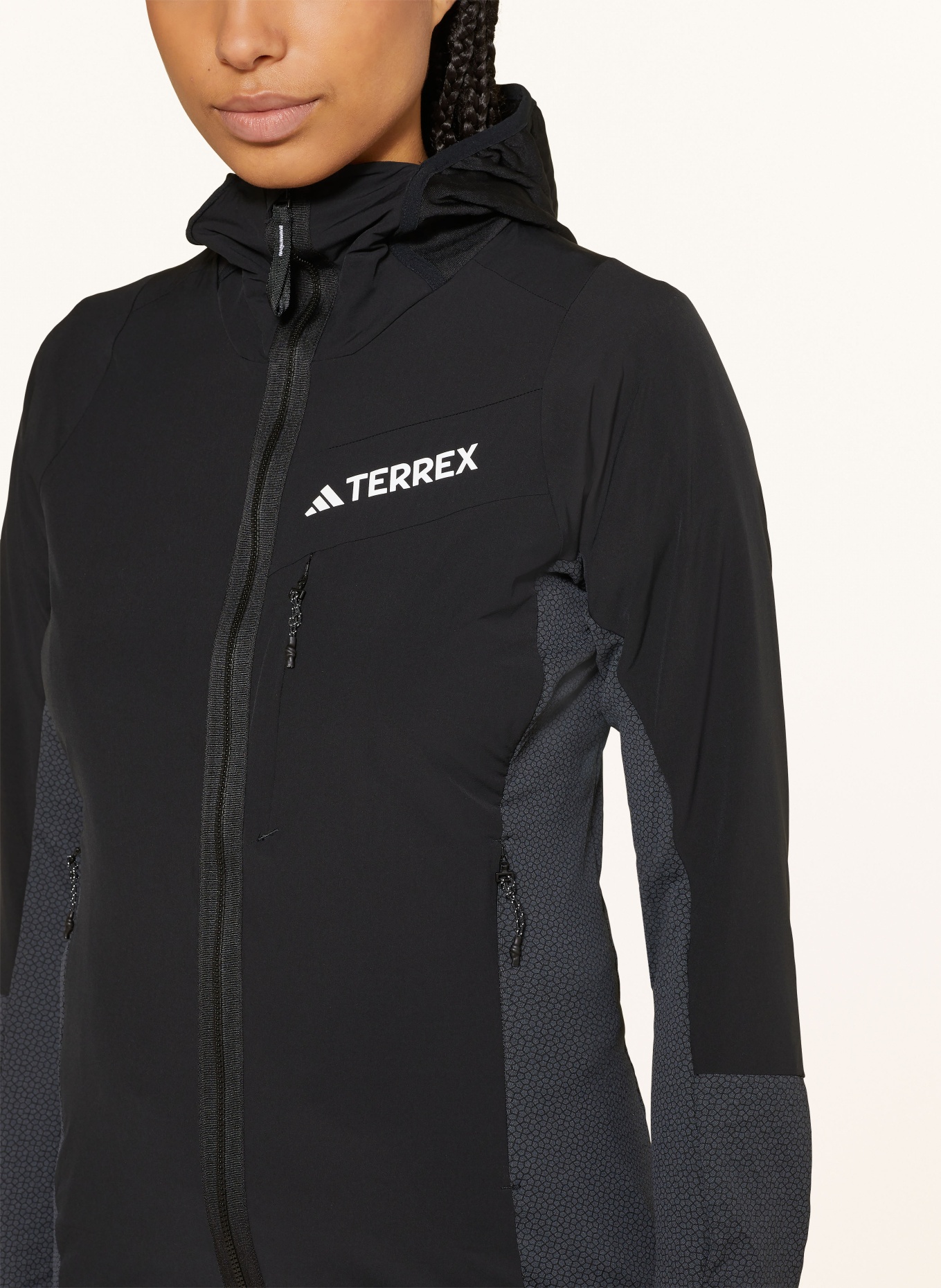 adidas TERREX Midlayer-Jacke TERREX TECHROCK, Farbe: SCHWARZ (Bild 5)