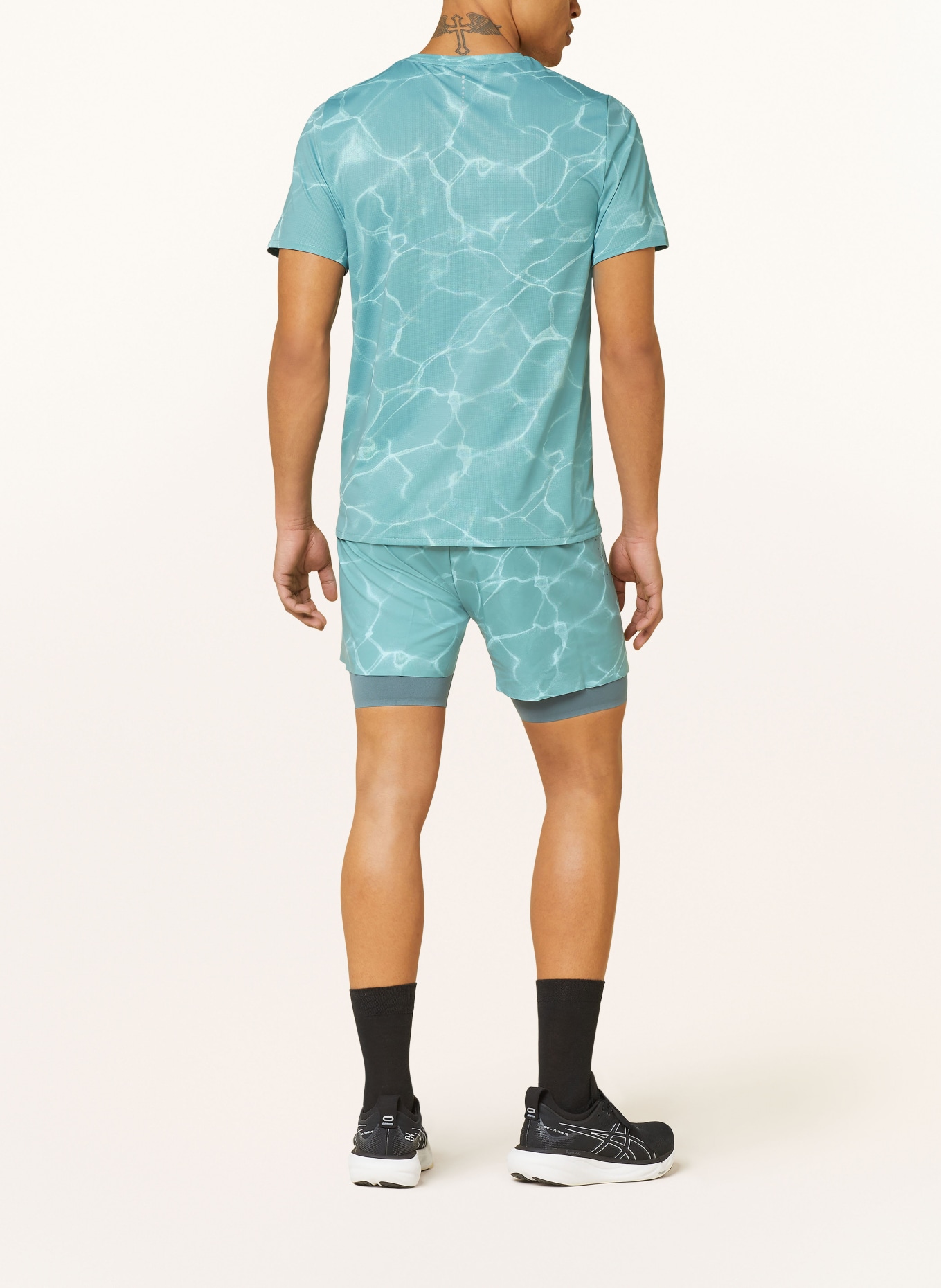 odlo 2-in-1 running shorts ZEROWEIGHT, Color: MINT (Image 3)