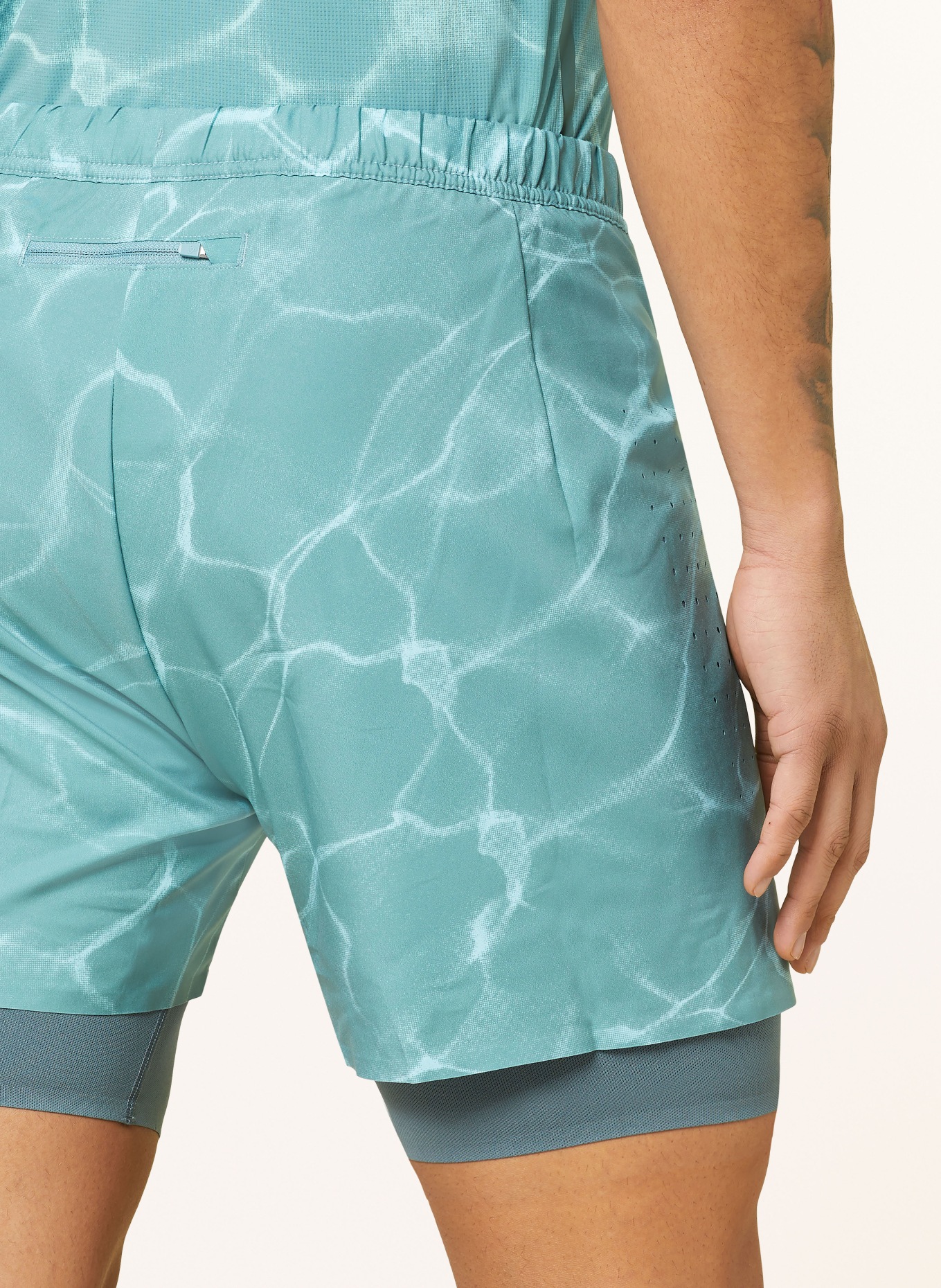 odlo 2-in-1 running shorts ZEROWEIGHT, Color: MINT (Image 6)