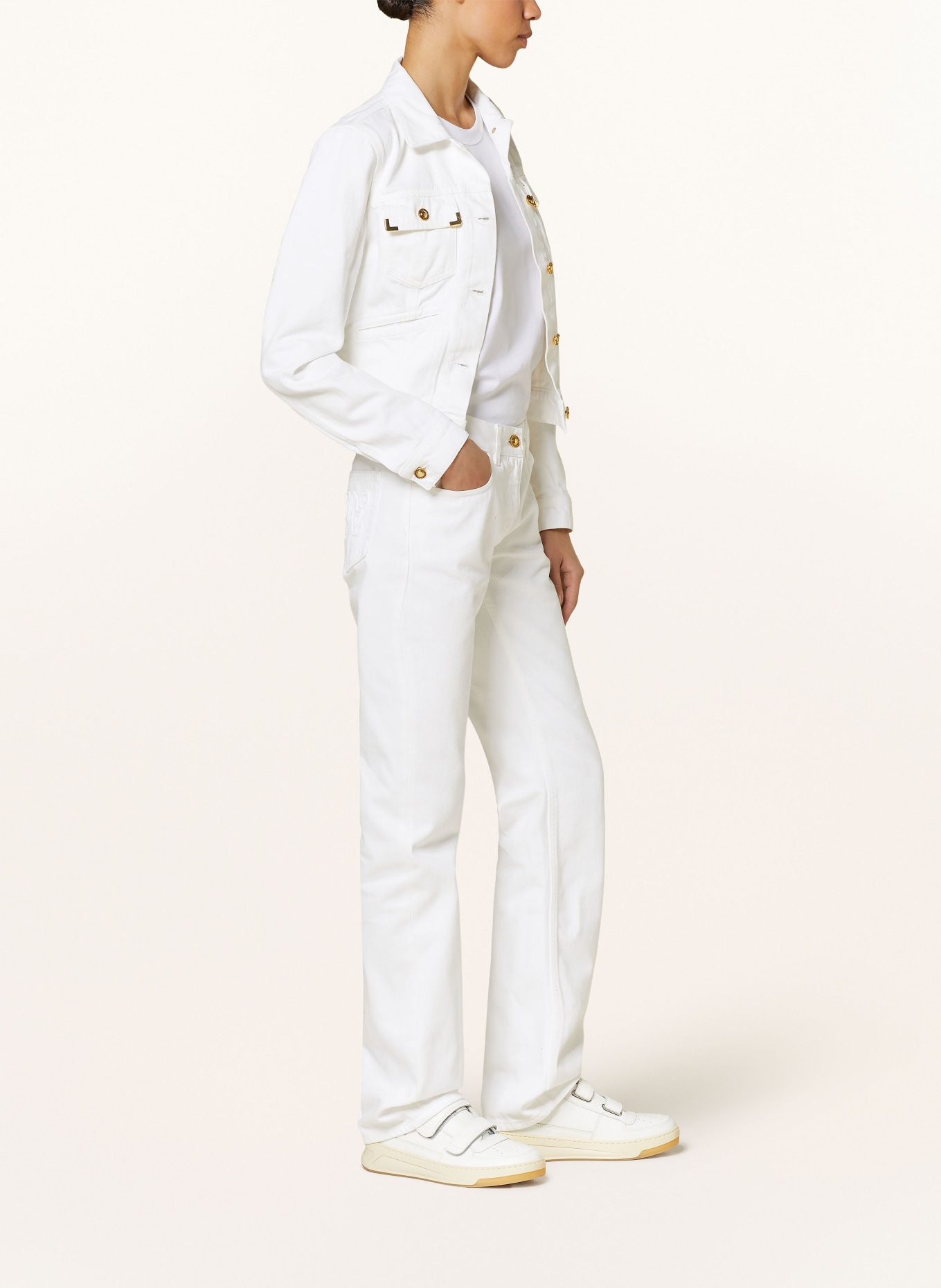Palm Angels Straight jeans, Color: WHITE (Image 4)