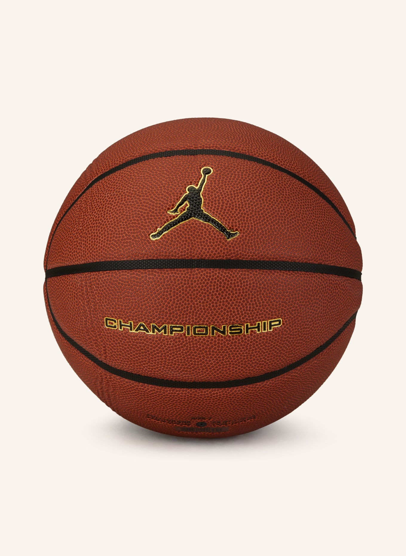 JORDAN Basketbalový míč JORDAN CHAPIONSHIP 8P, Barva: TMAVĚ ORANŽOVÁ/ ČERNÁ (Obrázek 1)