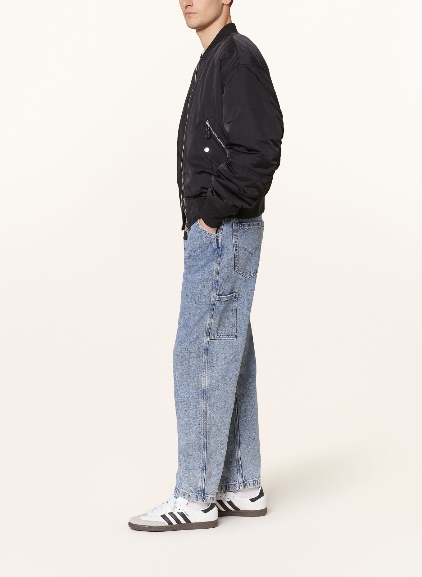 Levi's® Jeans 568 STAY LOOSE CARPENTER Regular Fit, Farbe: 47 Med Indigo - Flat Finish (Bild 4)