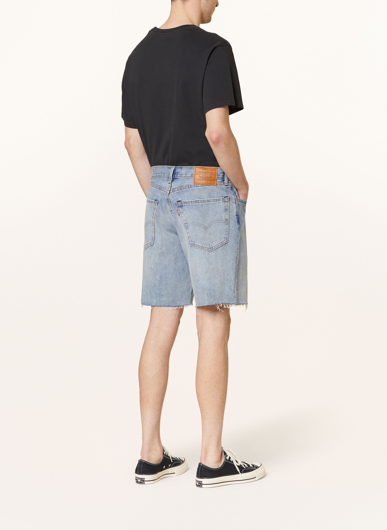 Levi's® Denim shorts 468 STAY LOOSE, Color: 05 Light Indigo - Worn In (Image 3)