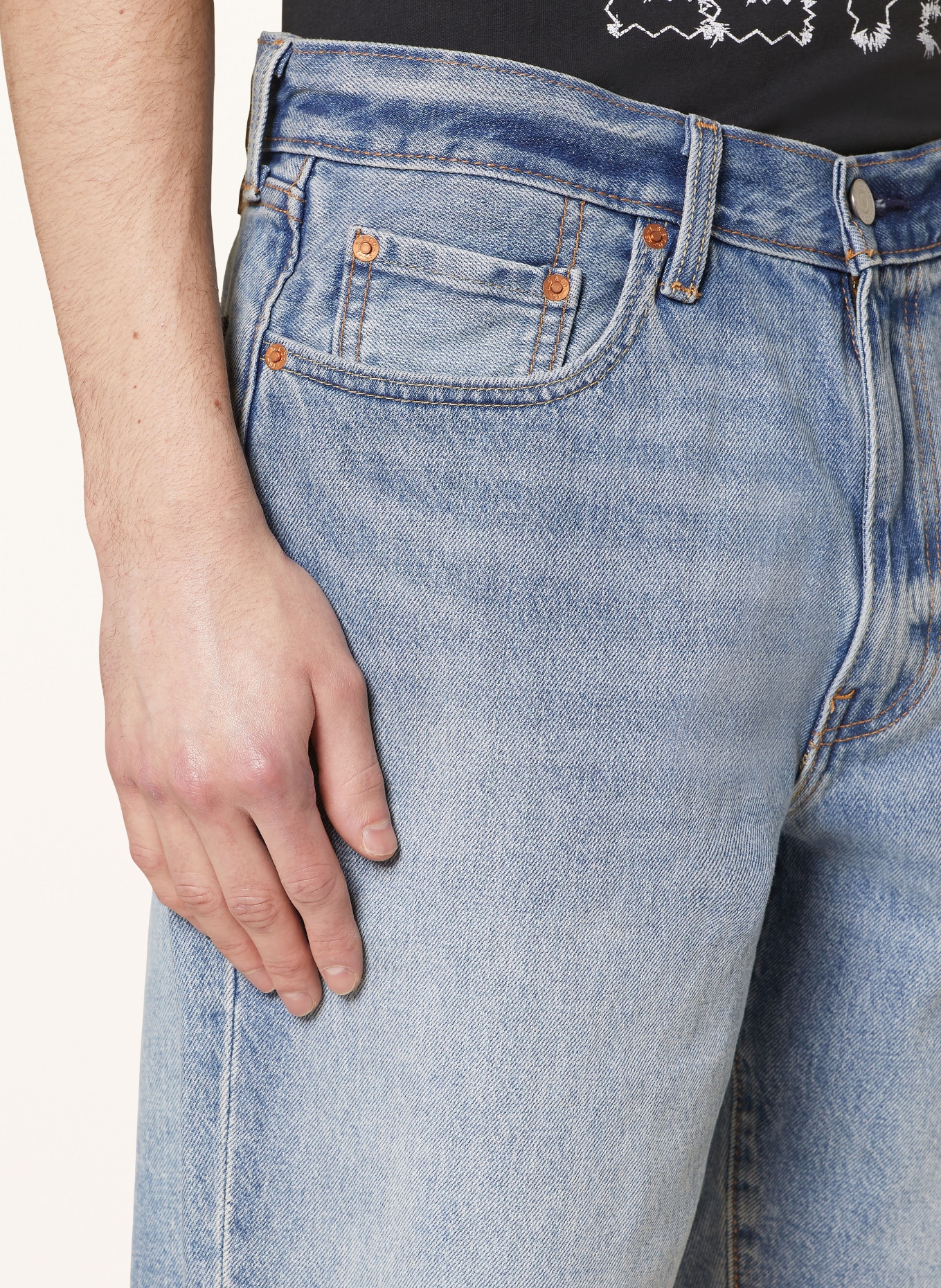 Levi's® Szorty jeansowe 468 STAY LOOSE, Kolor: 05 Light Indigo - Worn In (Obrazek 5)