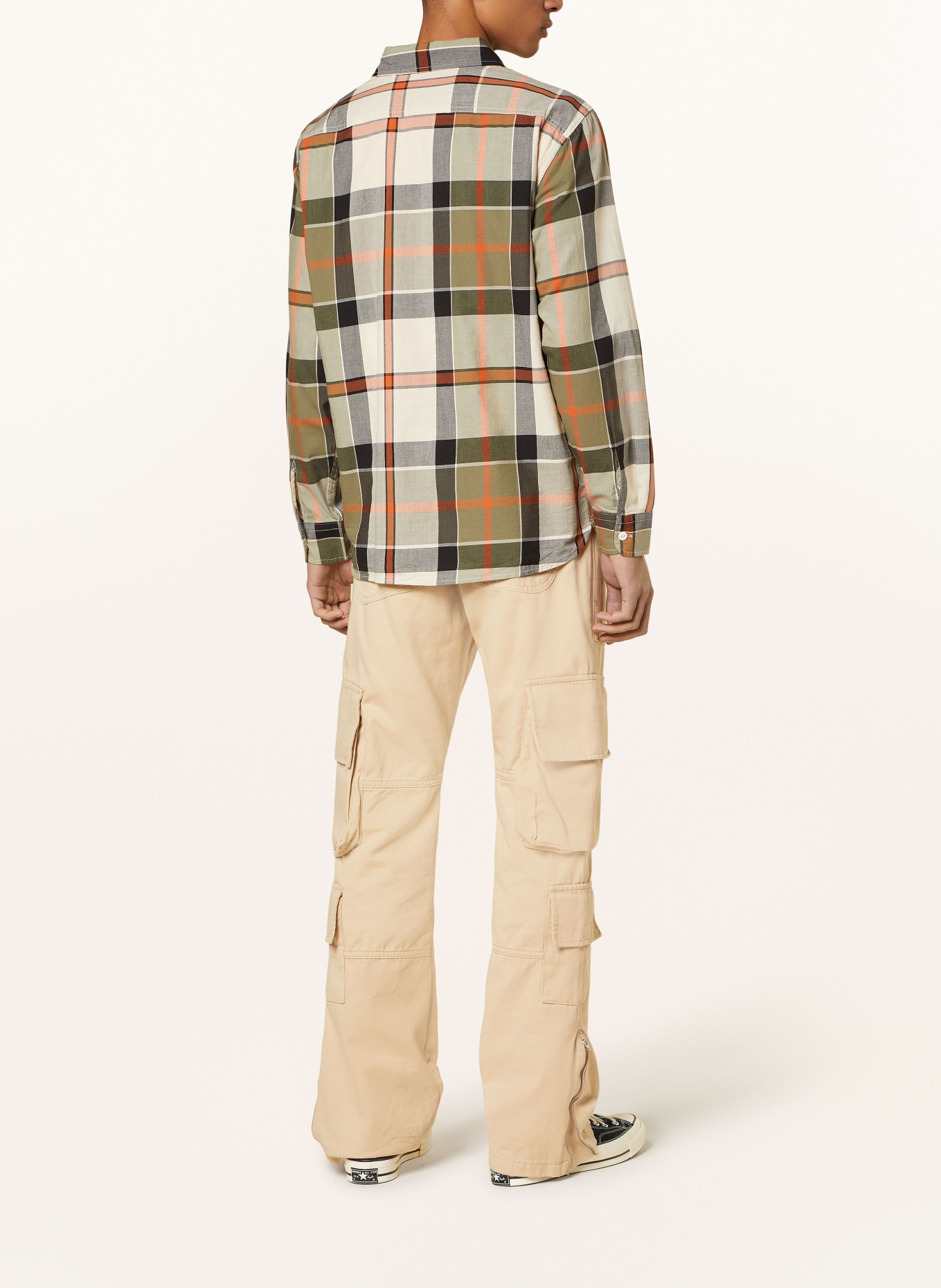 Levi's® Shirt THE WORKER relaxed fit, Color: OLIVE/ CREAM/ ORANGE (Image 3)