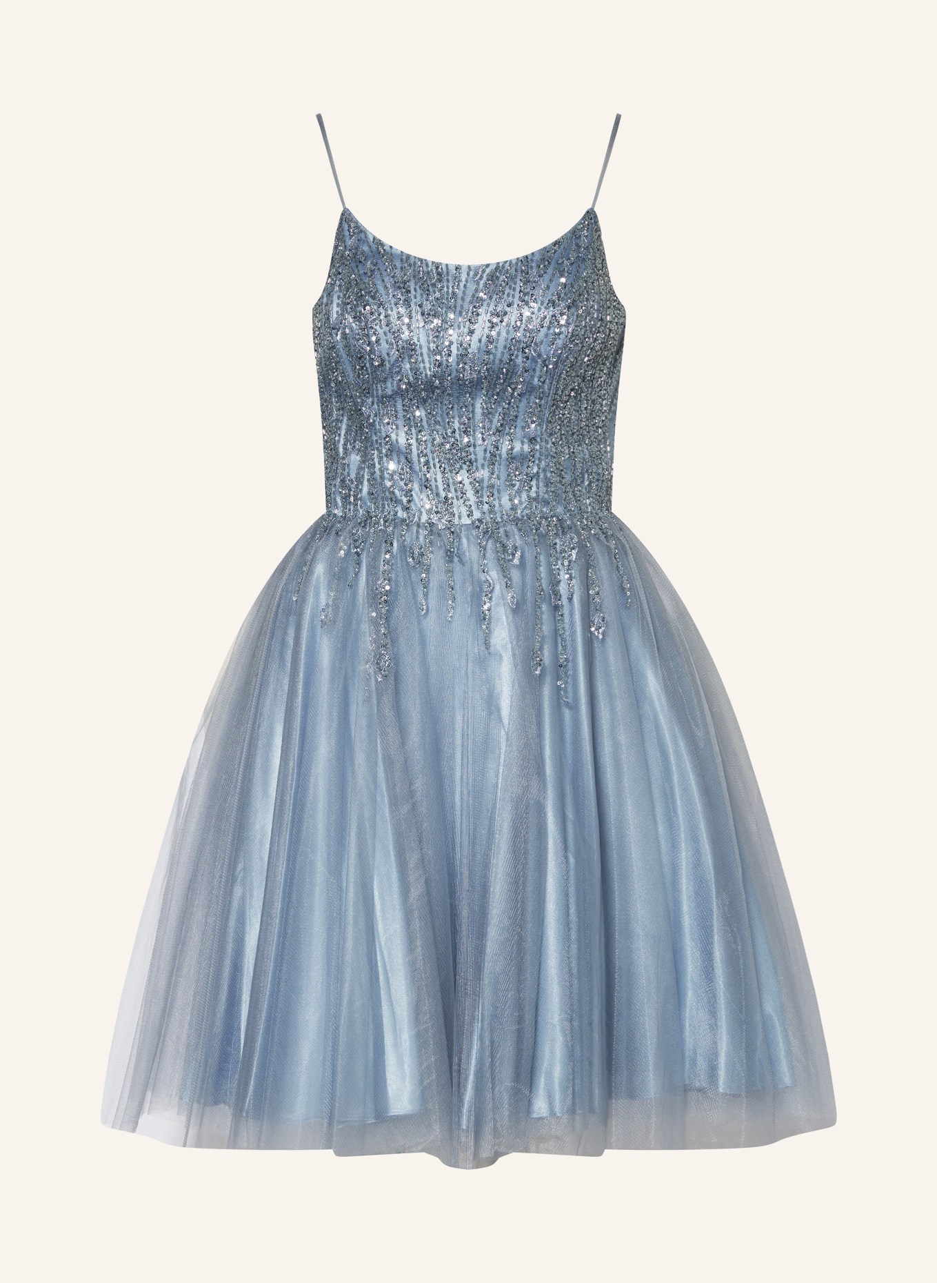 Hey Kyla Cocktail dress with sequins and decorative beads, Color: LIGHT BLUE (Image 1)