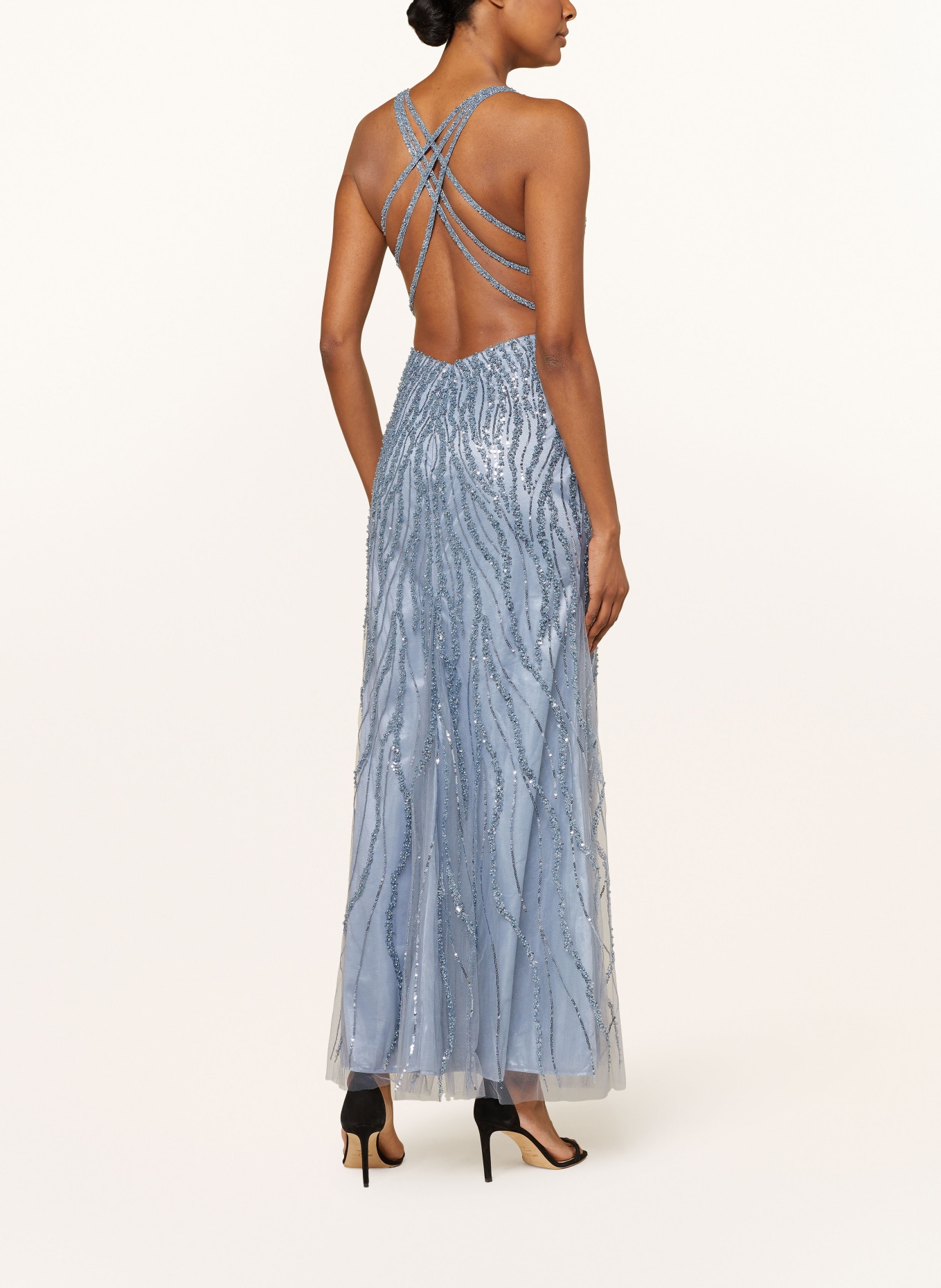 Hey Kyla Evening dress with decorative gems, Color: LIGHT BLUE (Image 3)