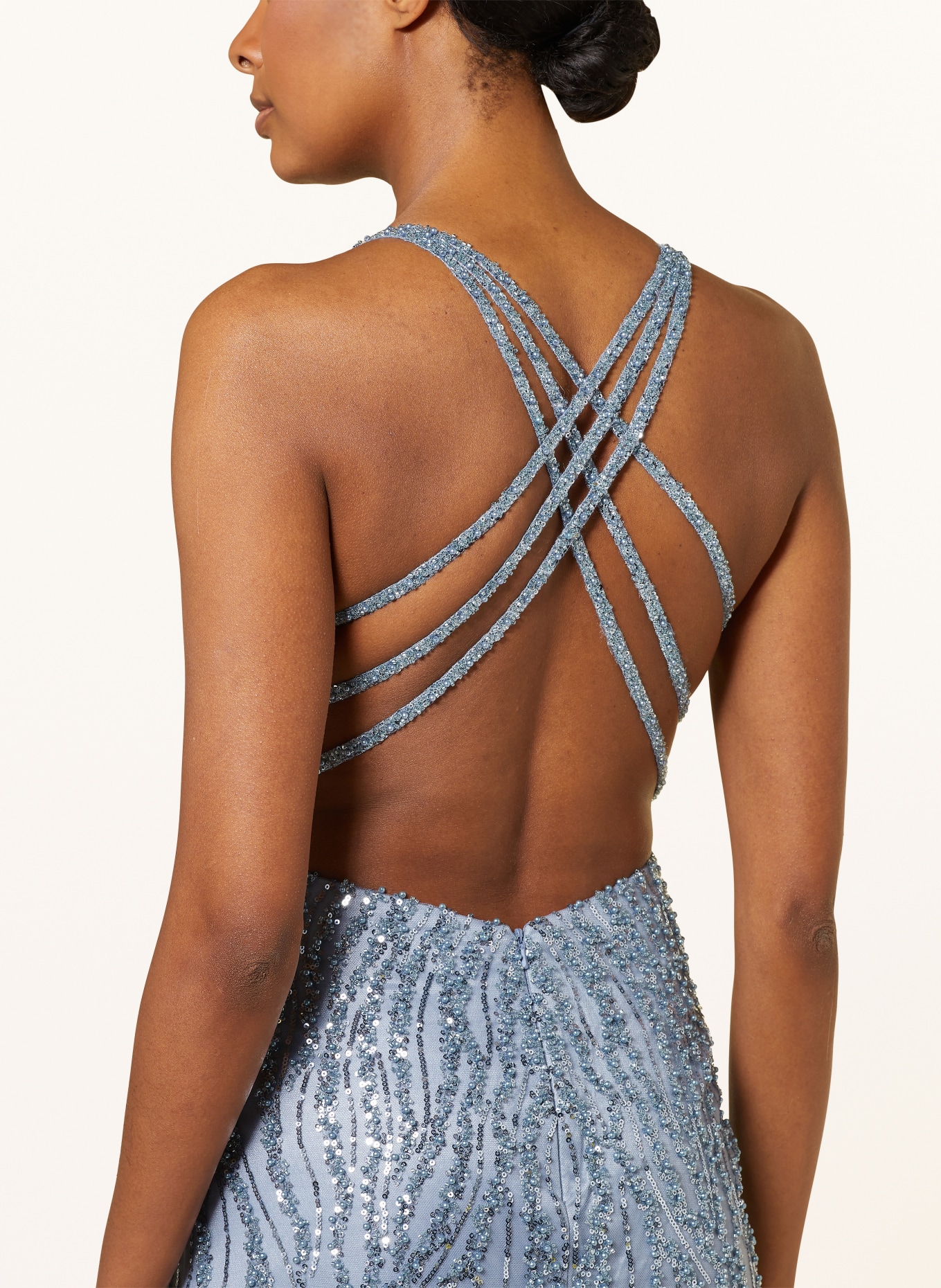 Hey Kyla Evening dress with decorative gems, Color: LIGHT BLUE (Image 4)
