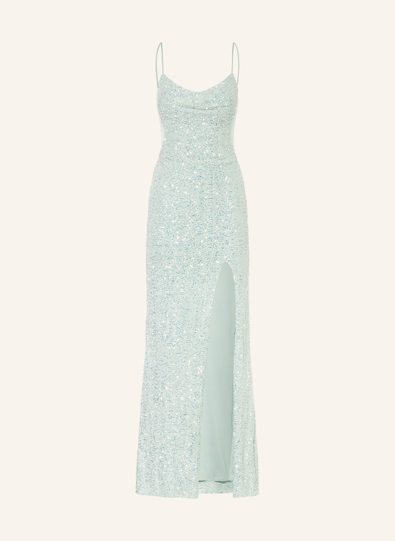 Hey Kyla Evening dress with sequins, Color: LIGHT GREEN (Image 1)