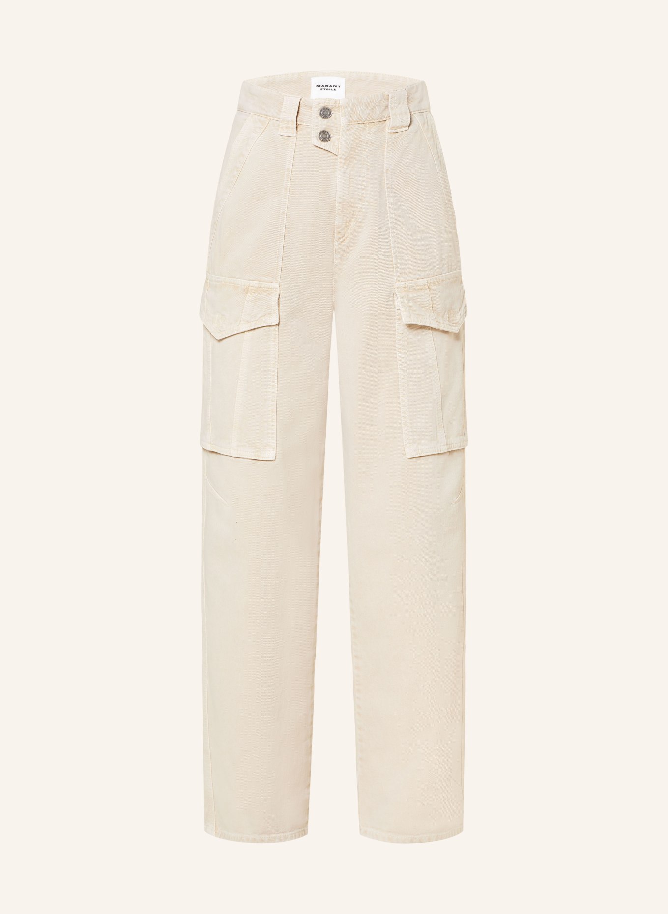 MARANT ÉTOILE Cargo jeans HEILANI, Color: ECRU (Image 1)