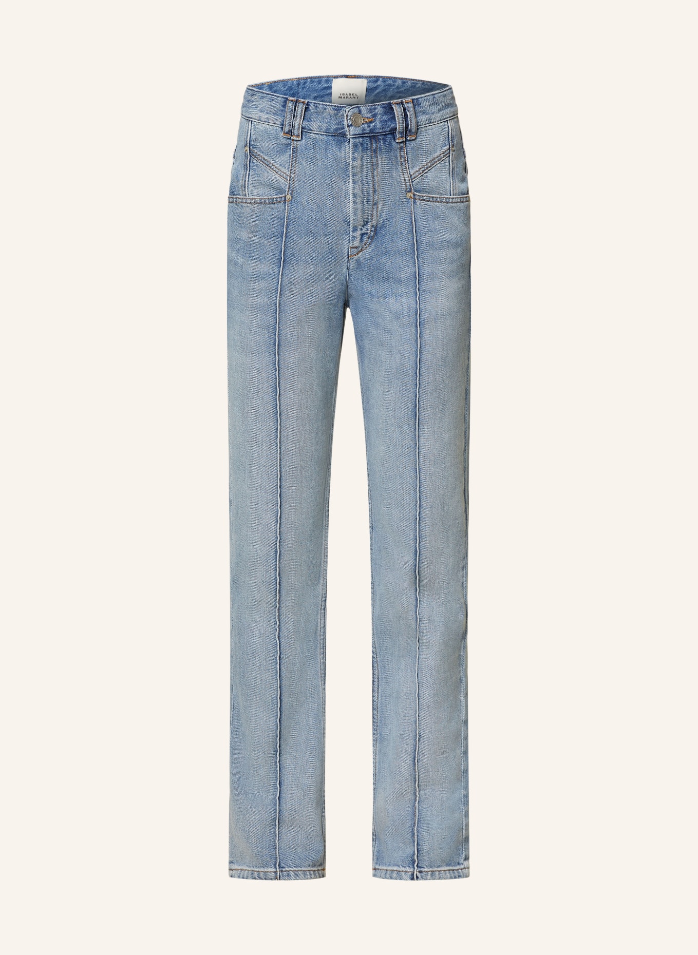 MARANT ÉTOILE Straight jeans NIROKA, Color: 30IB ICE BLUE (Image 1)