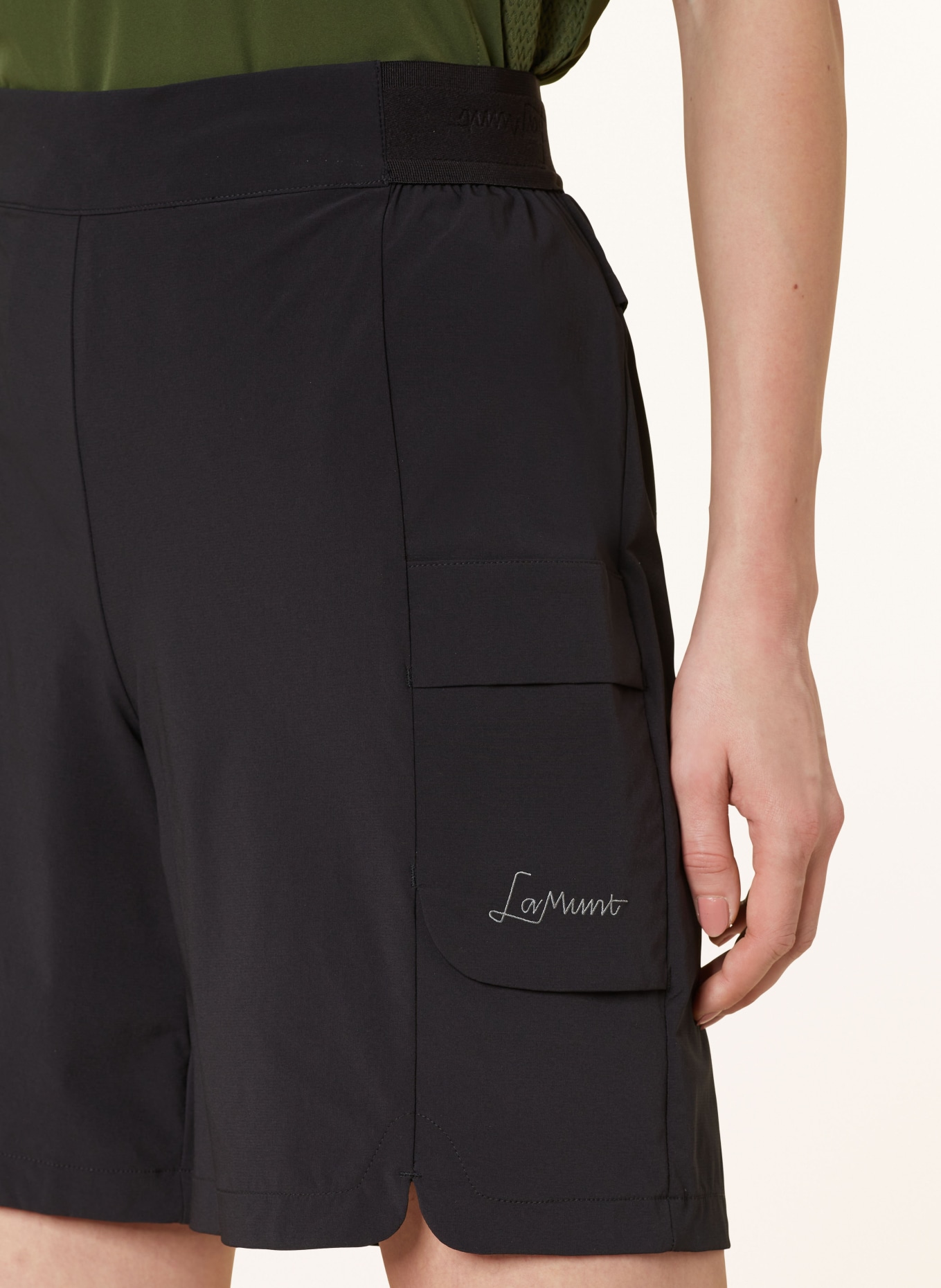 LaMunt Trekking shorts KATHARINA, Color: BLACK (Image 5)