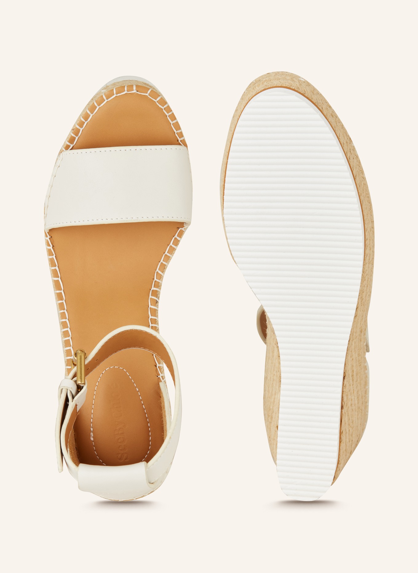 SEE BY CHLOÉ Platform wedges GLYN, Color: 139 ivory (Image 5)