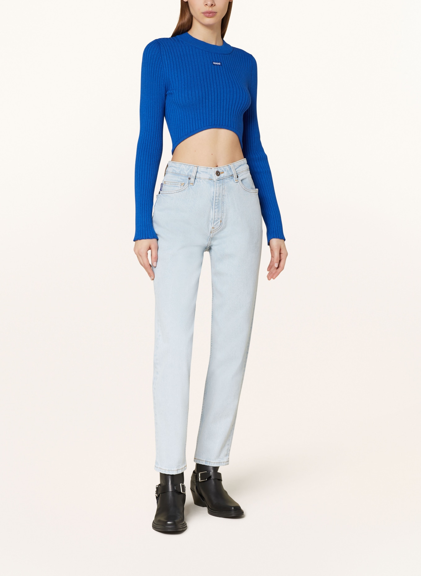 HUGO BLUE Mom jeans NOE, Color: 449 TURQUOISE/AQUA (Image 2)