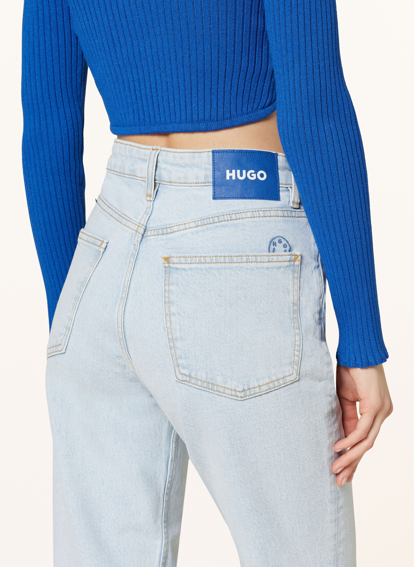 HUGO BLUE Mom Jeans NOE, Farbe: 449 TURQUOISE/AQUA (Bild 5)