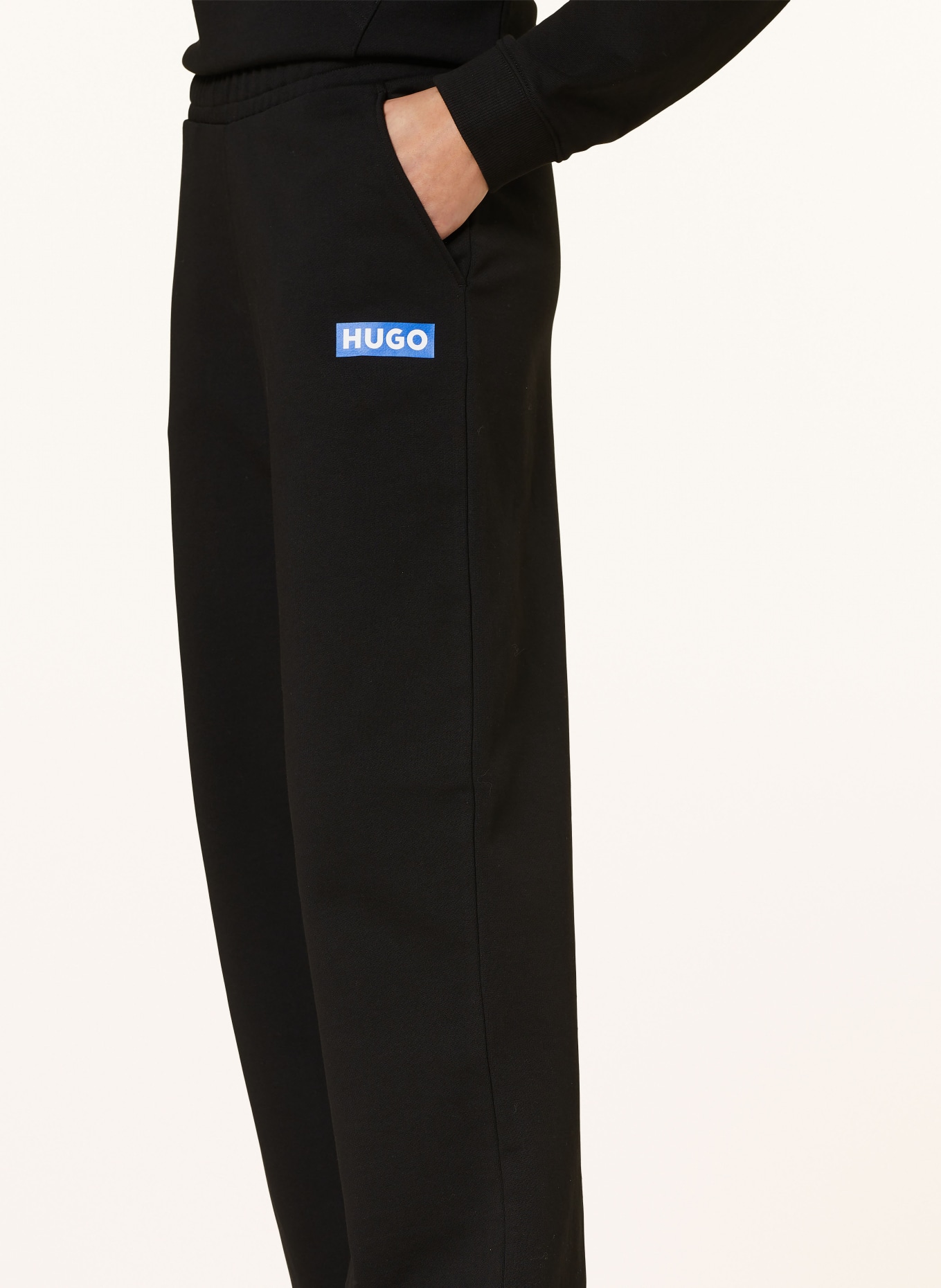HUGO BLUE Sweatpants STRAIGHT JOGGER, Color: BLACK (Image 5)